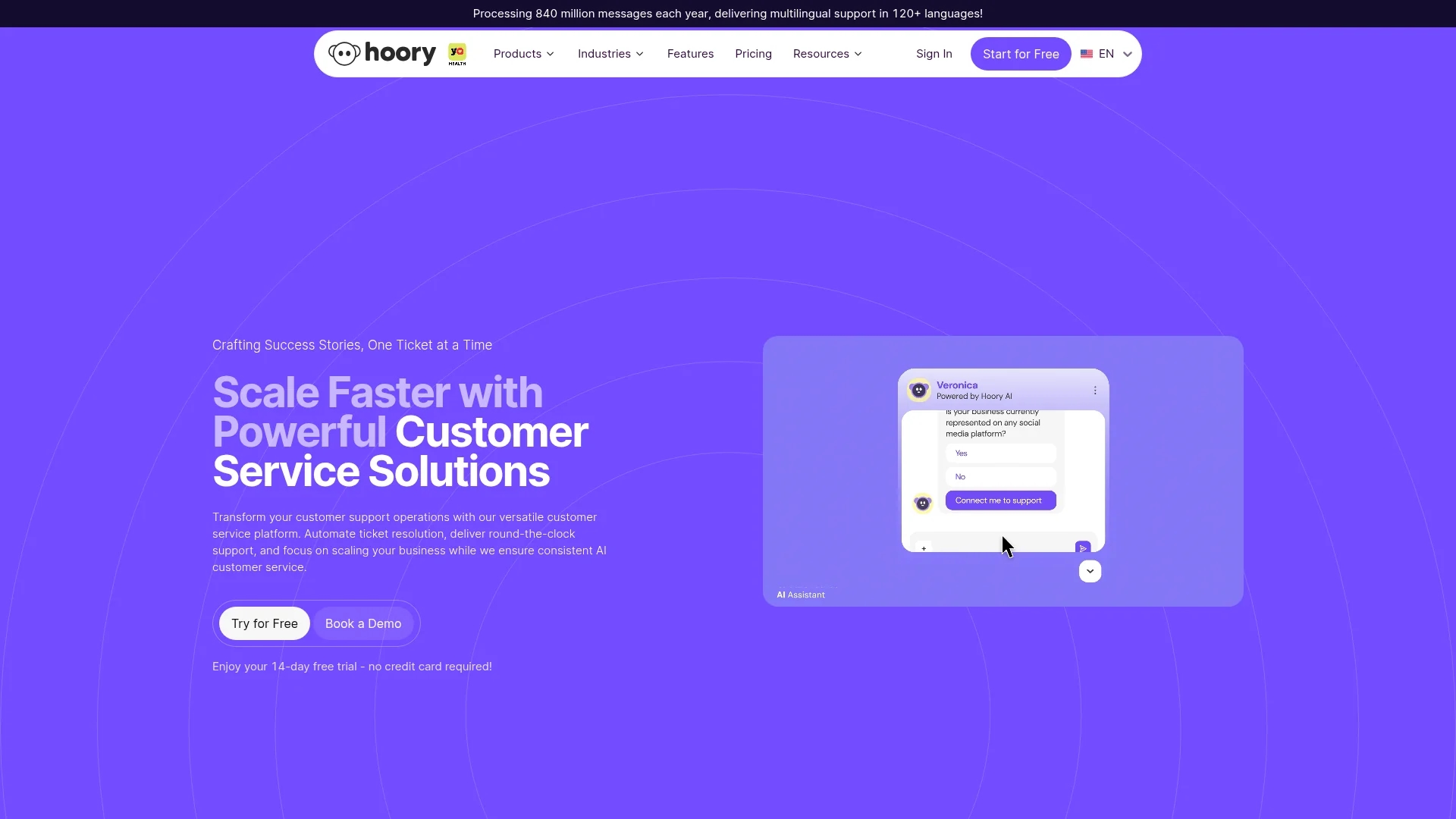 hoory-ai homepage