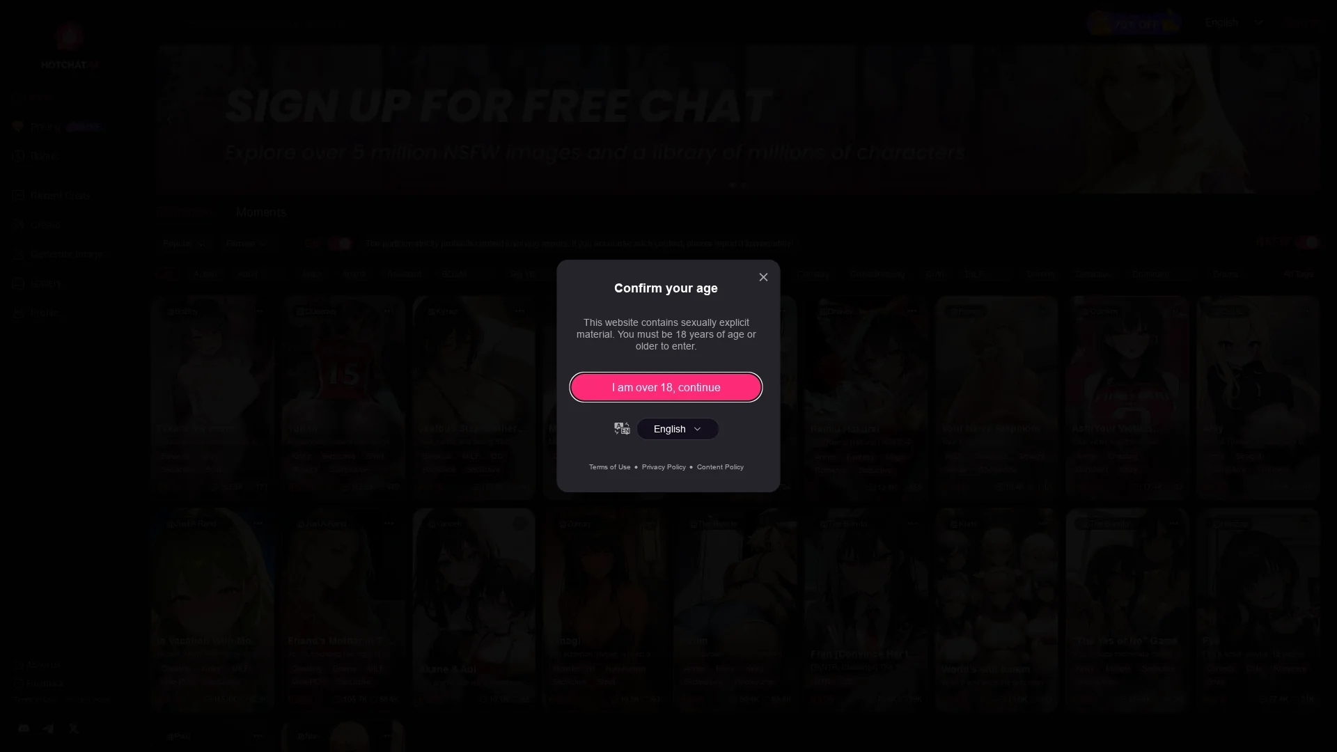 hotchat-ai homepage