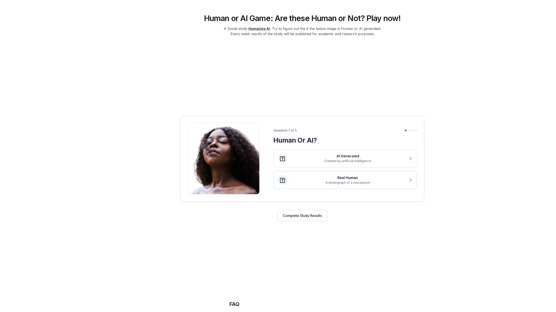 human-or-ai homepage