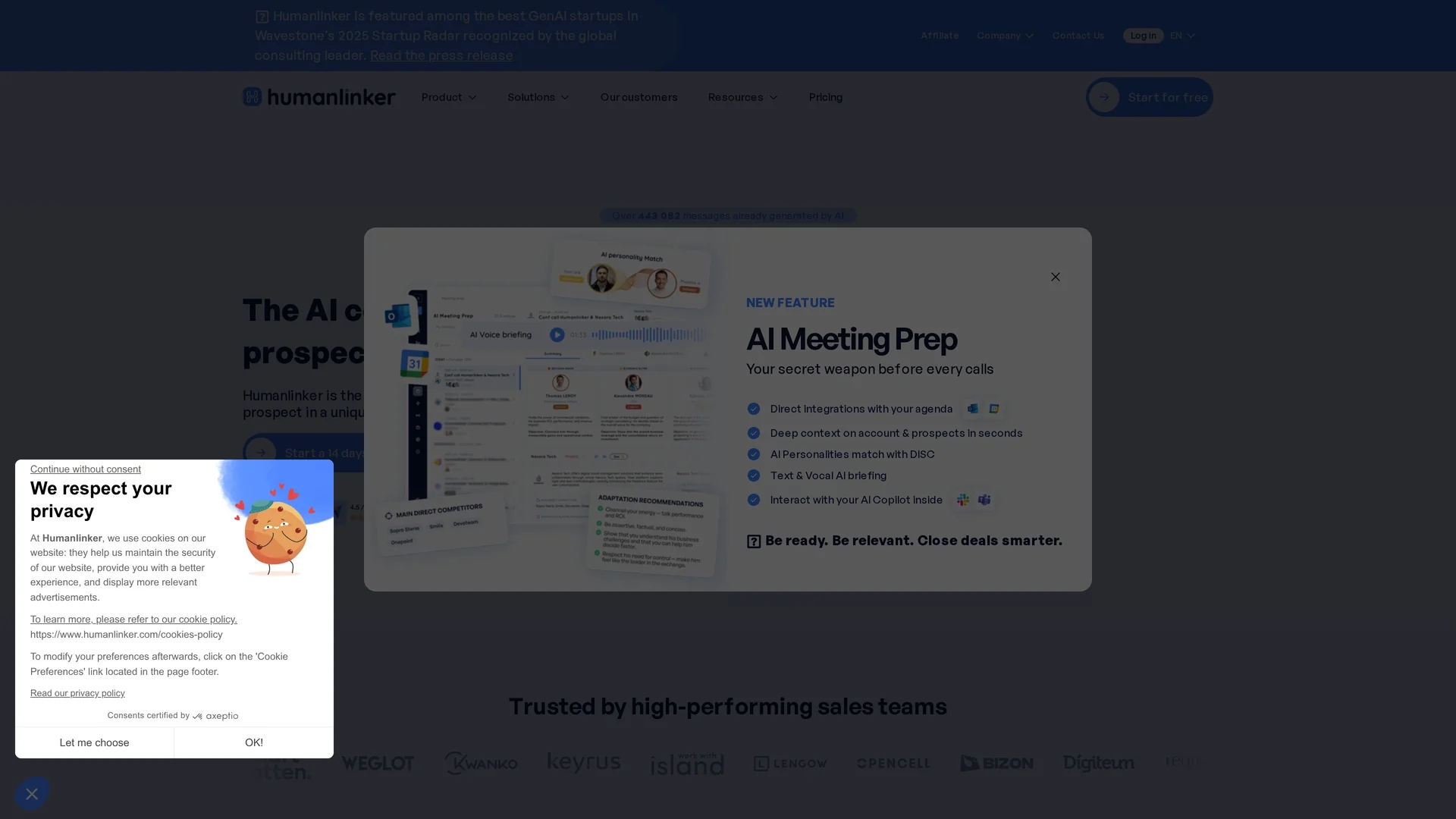 humanlinker homepage