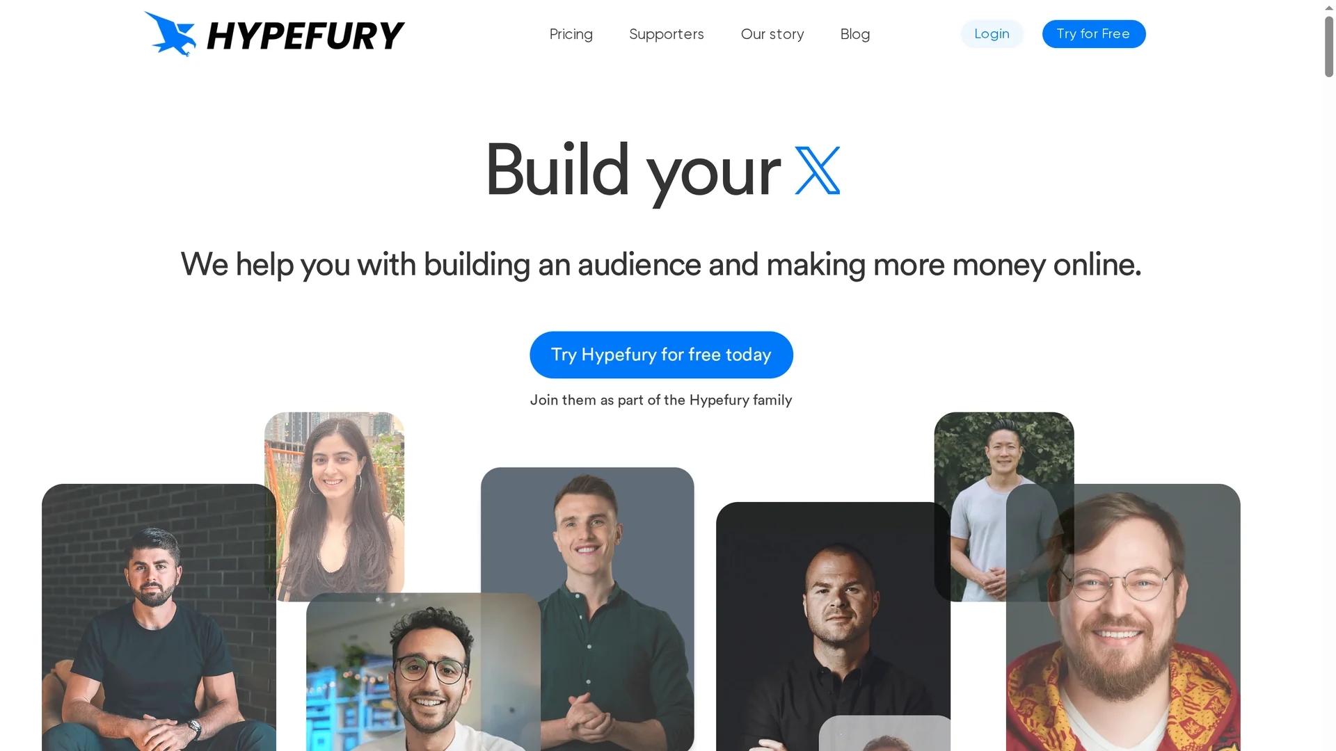 hypefury homepage