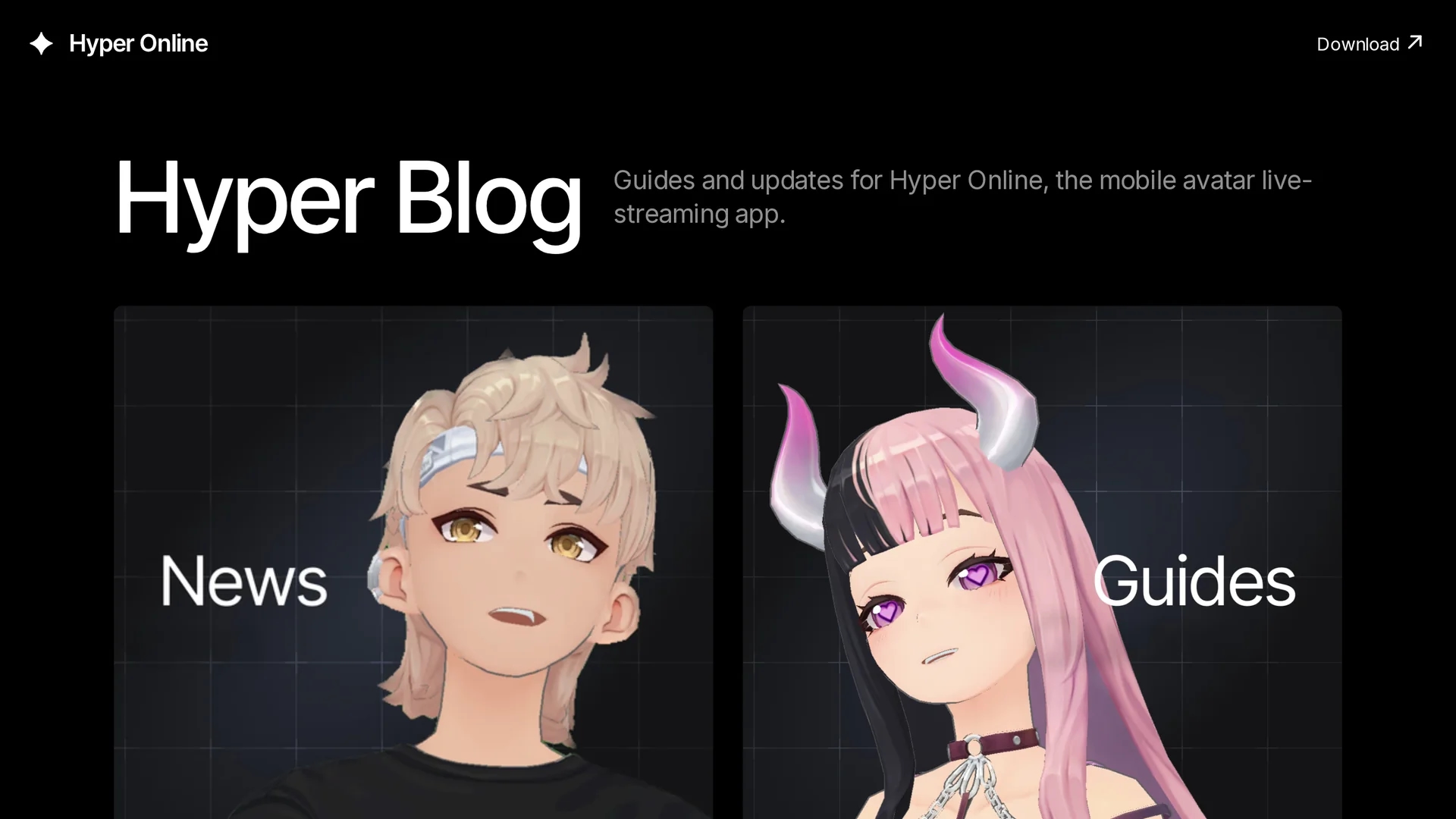 hyper-online homepage