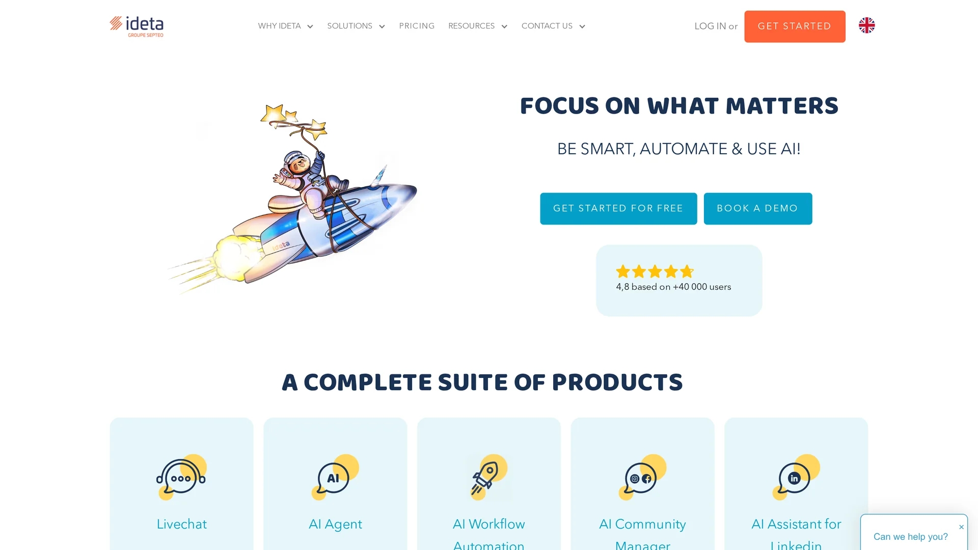 ideta-io homepage