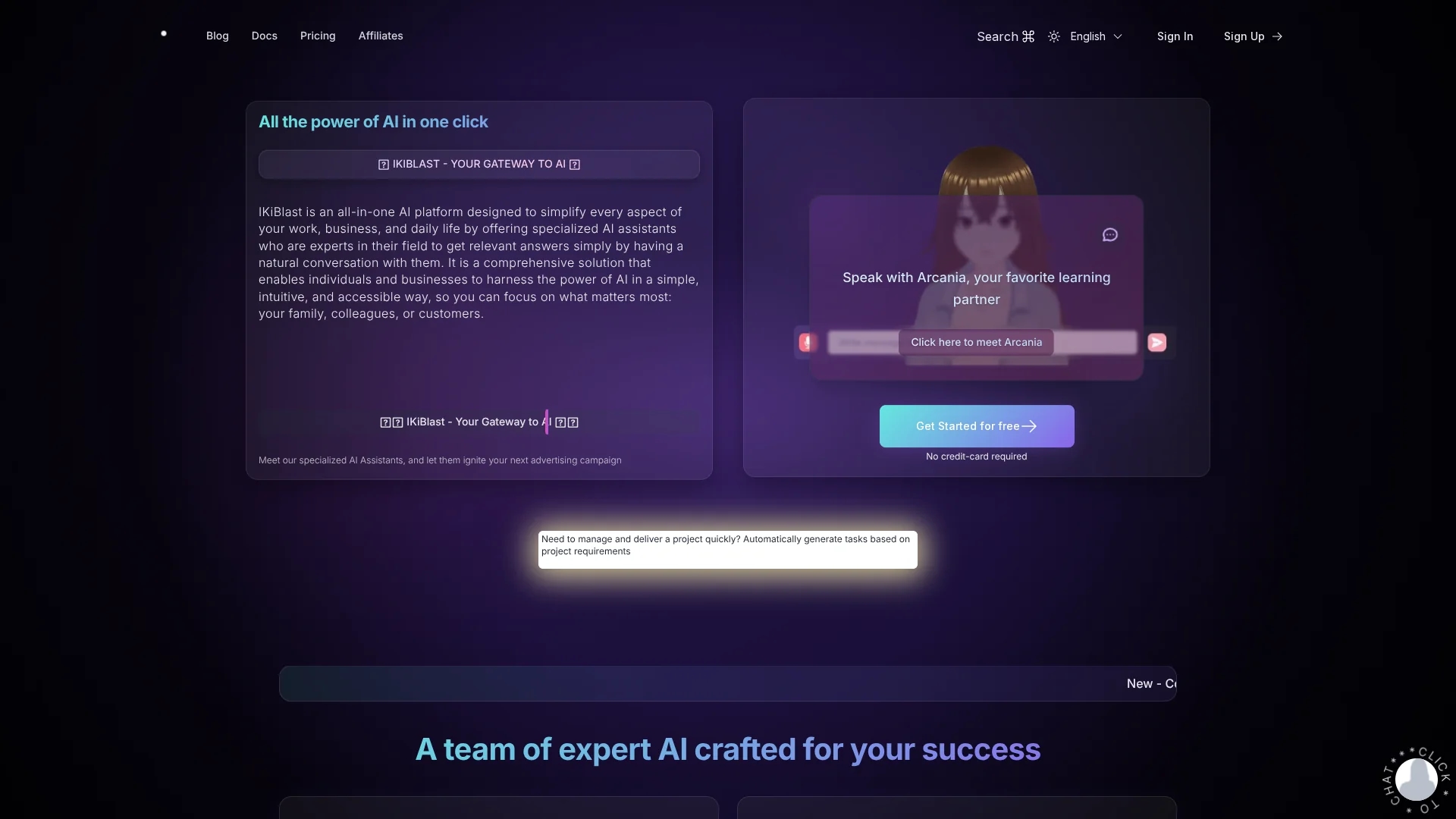 ikiblast homepage