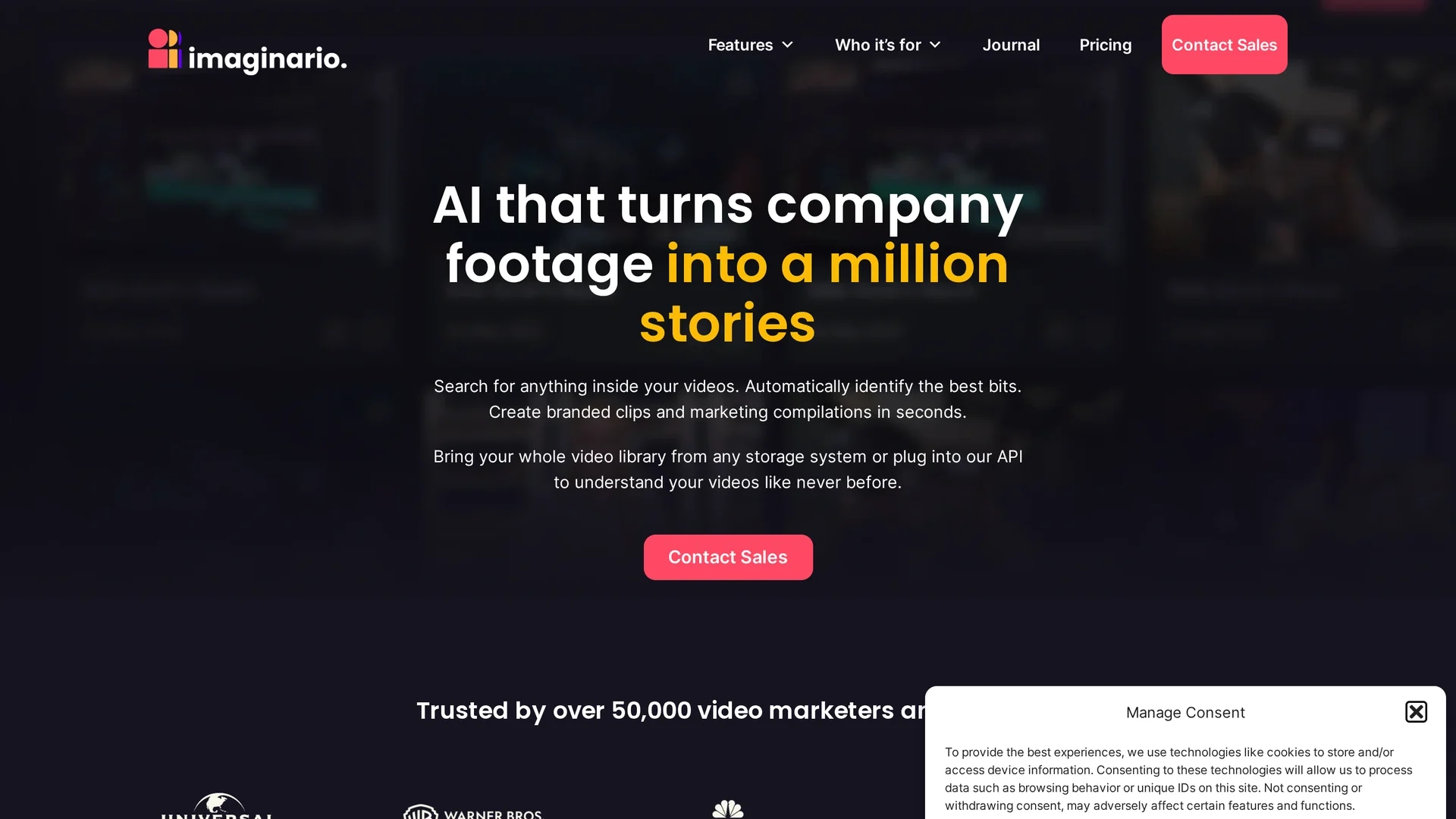 imaginario homepage
