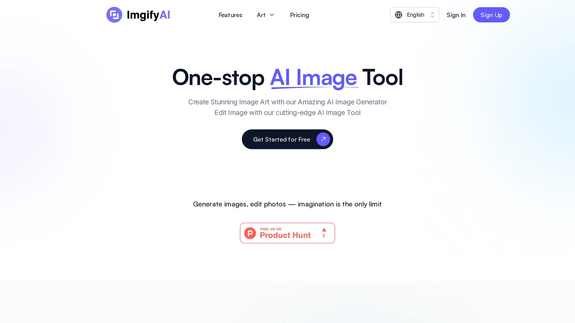 imgifyai homepage