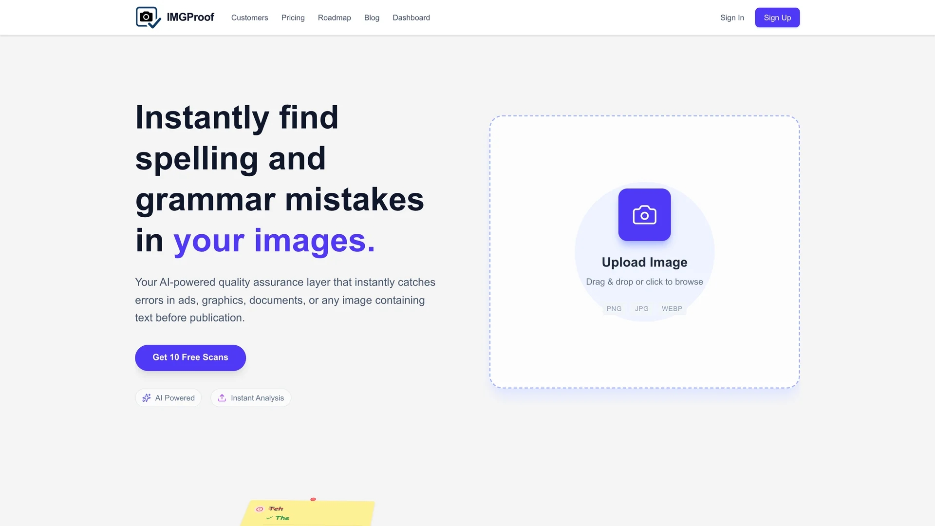 imgproof homepage