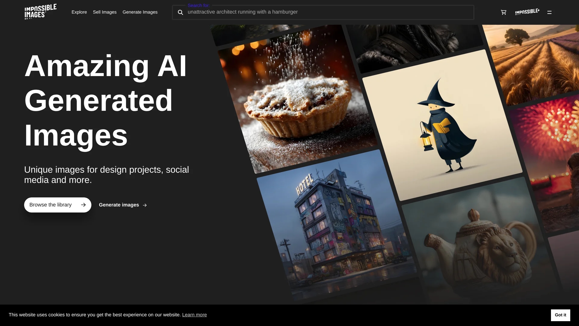 impossible-images homepage