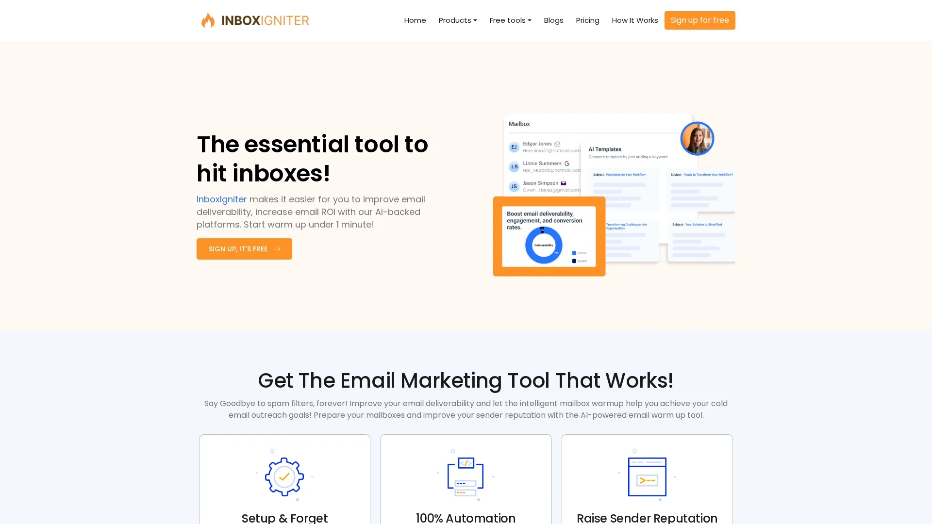 inboxigniter homepage
