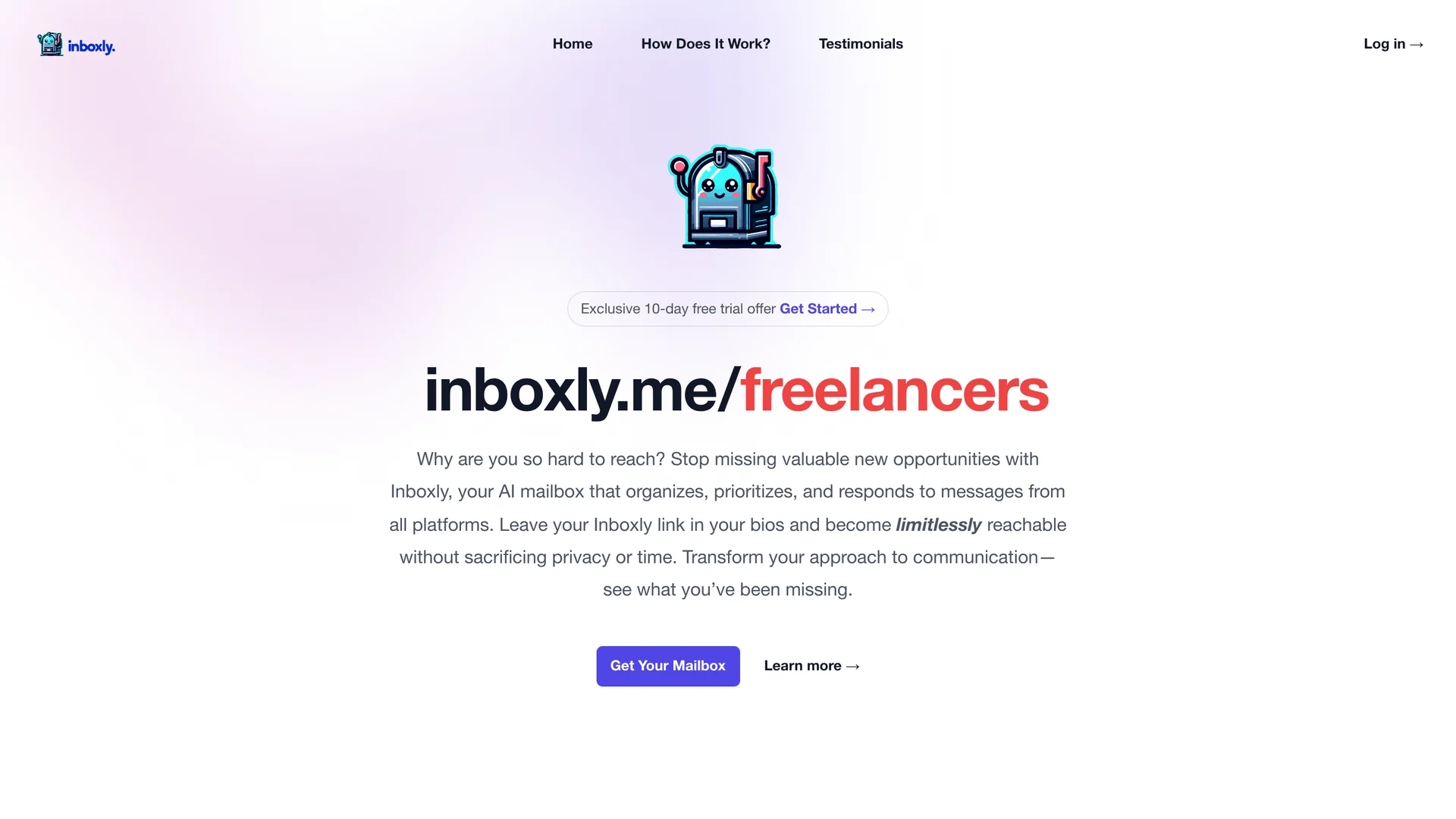 inboxly-ai homepage