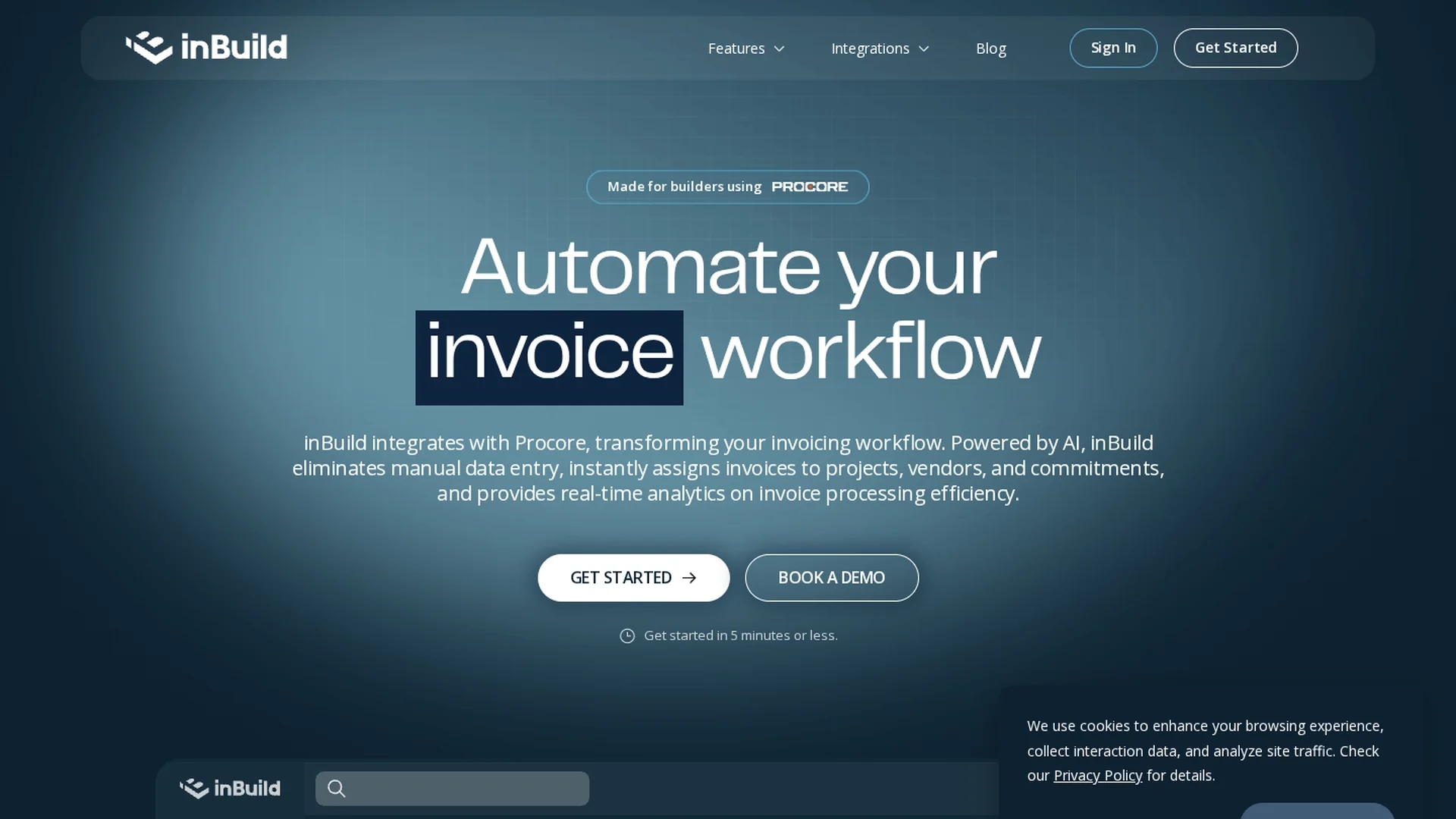 inbuild homepage