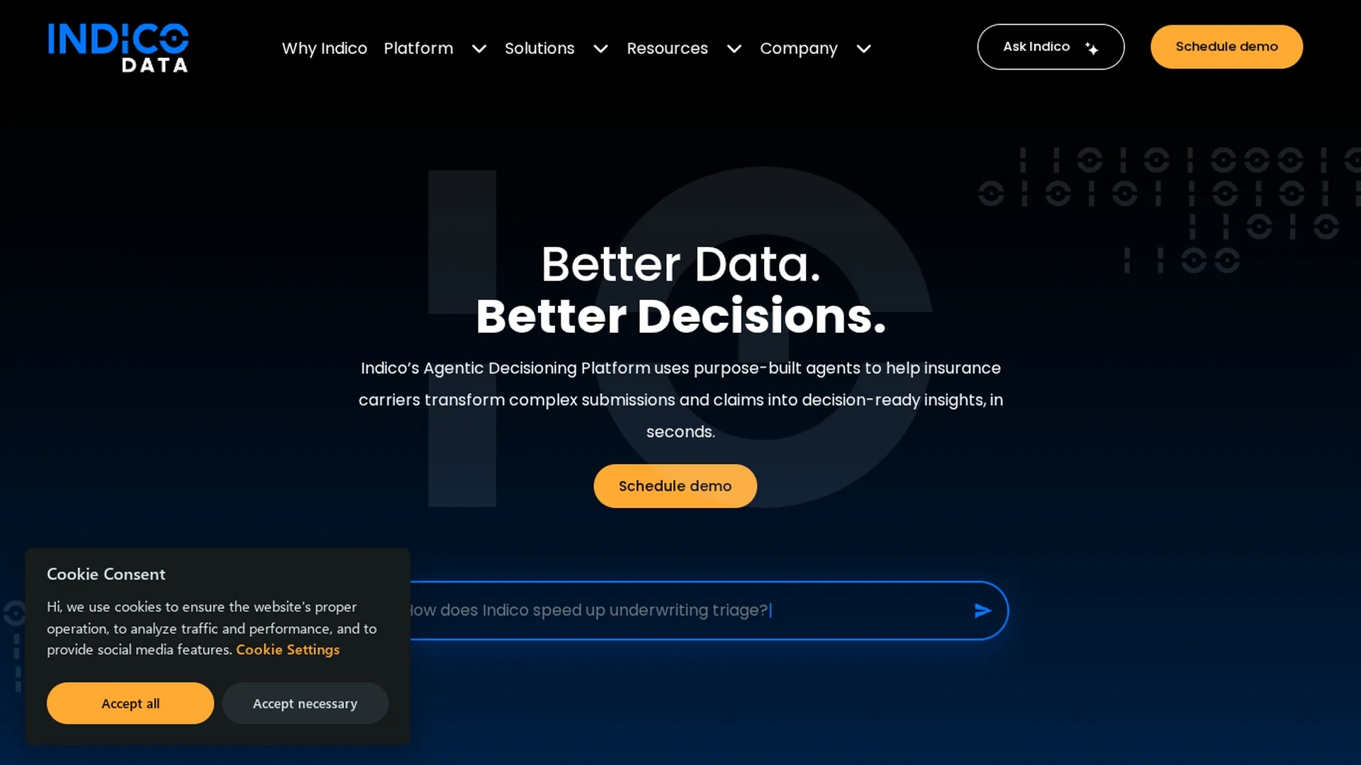 indicodata-ai homepage