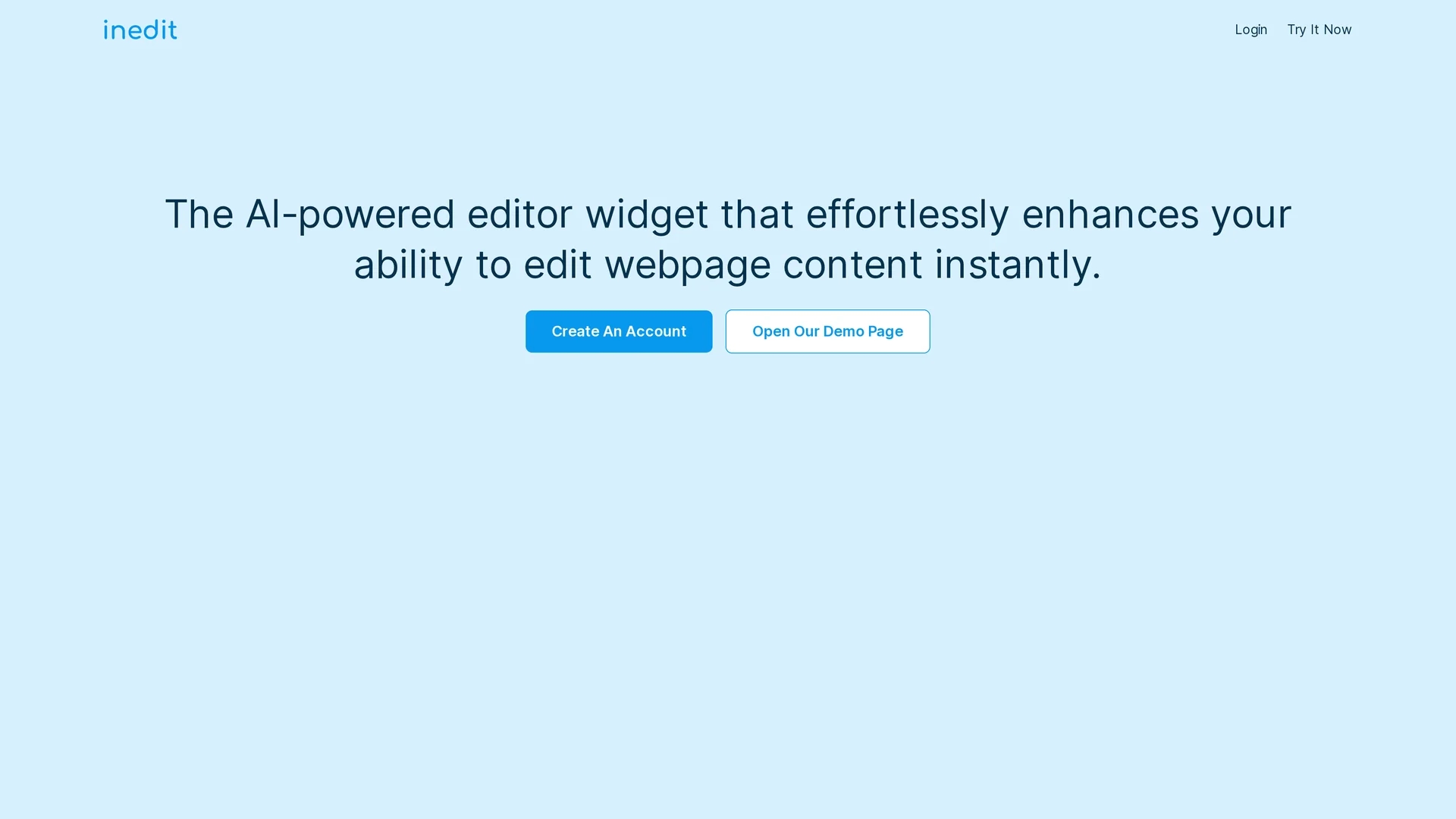 inedit homepage