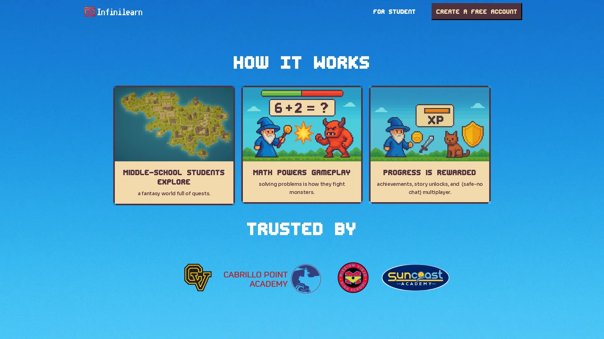 infinilearn homepage