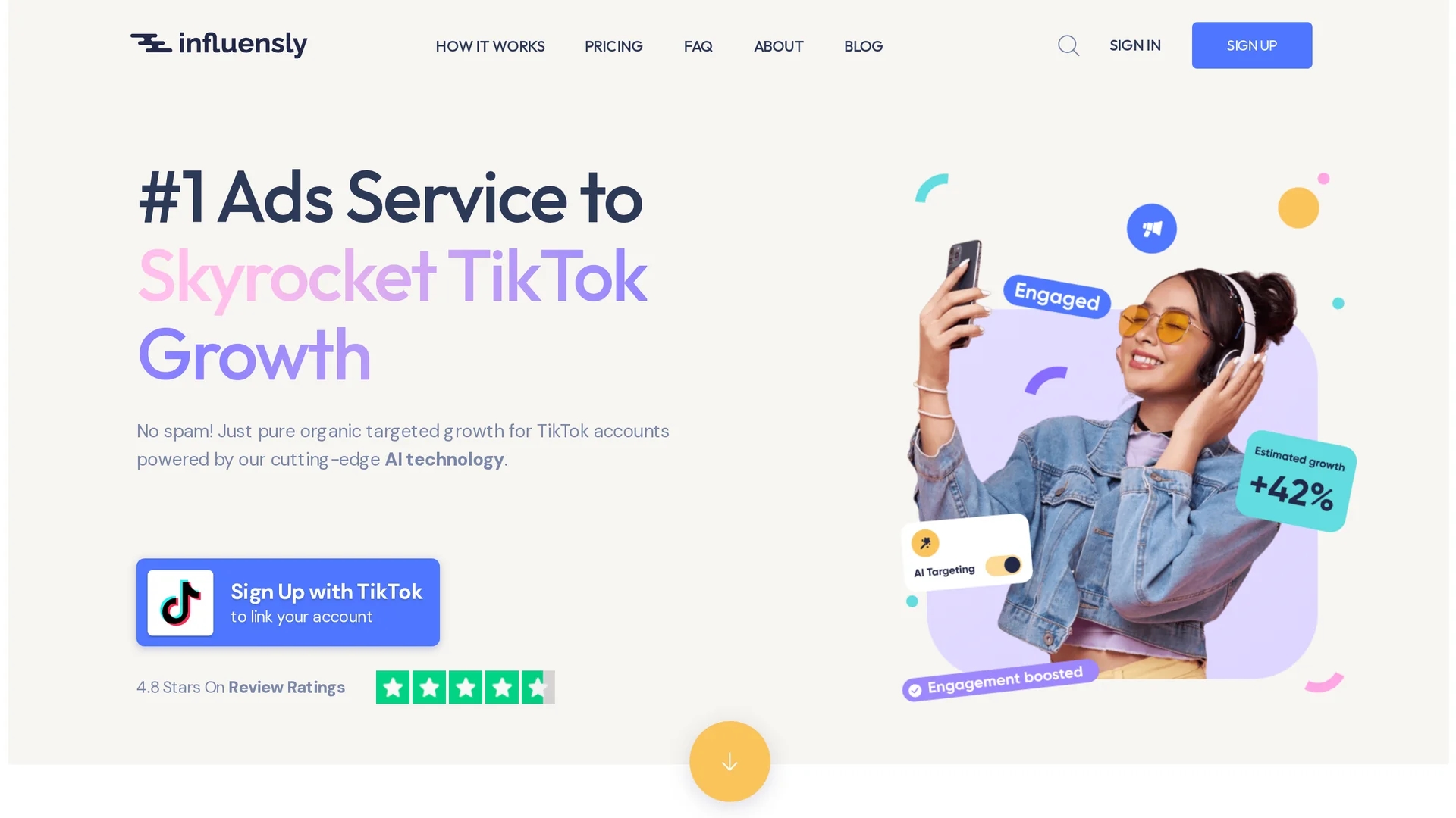 influensly homepage