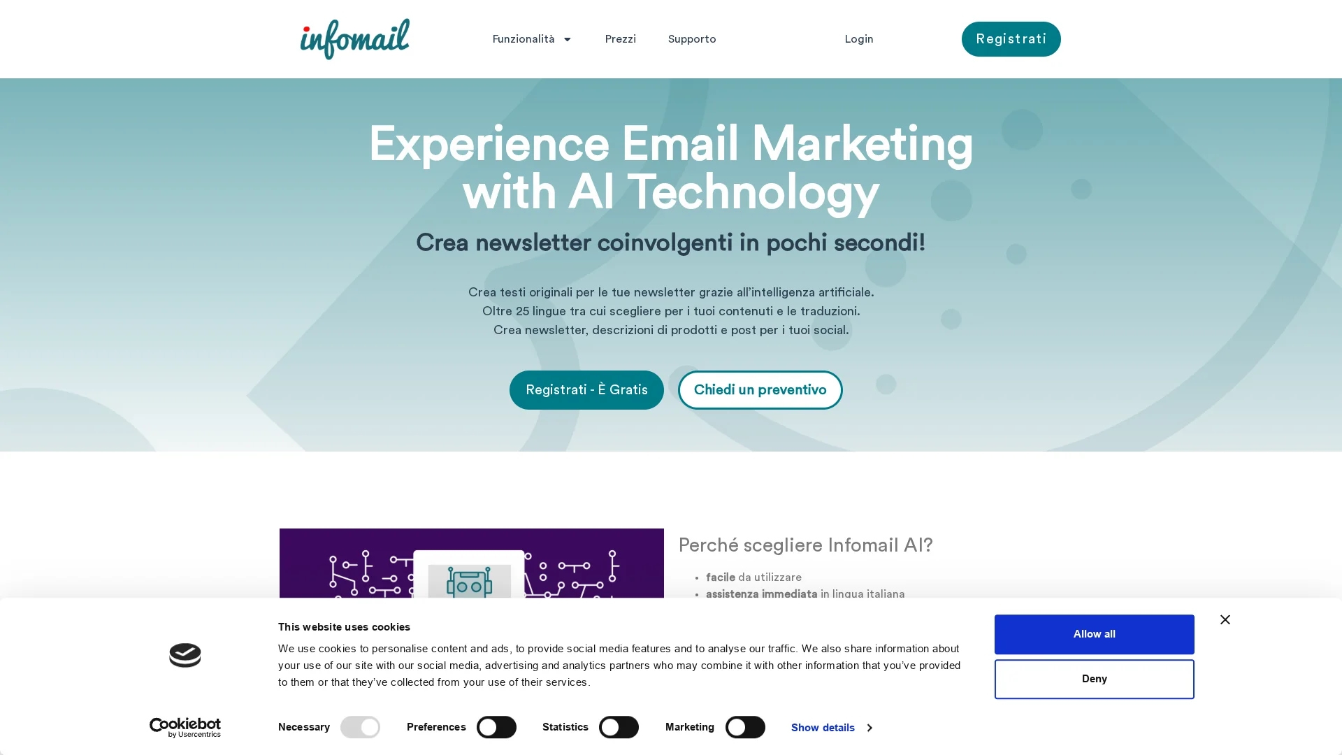 infomail-ai homepage