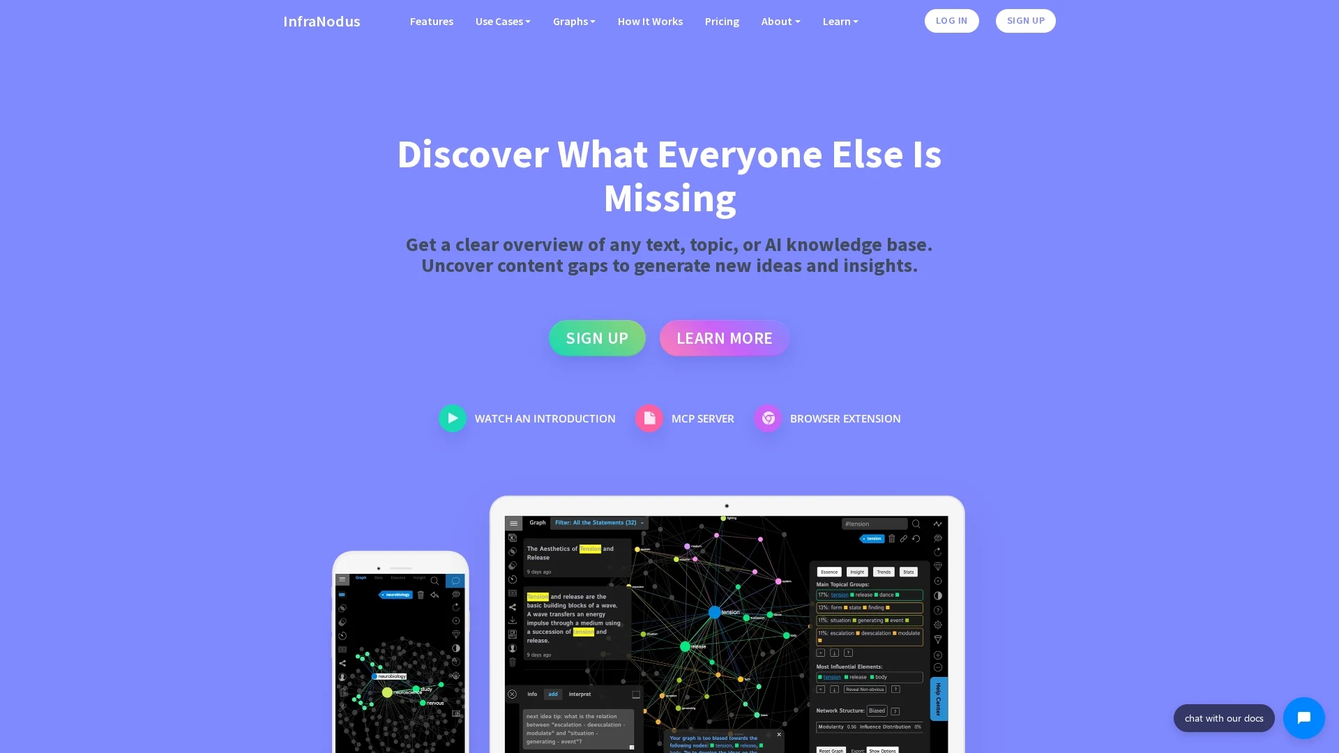 infranodus homepage