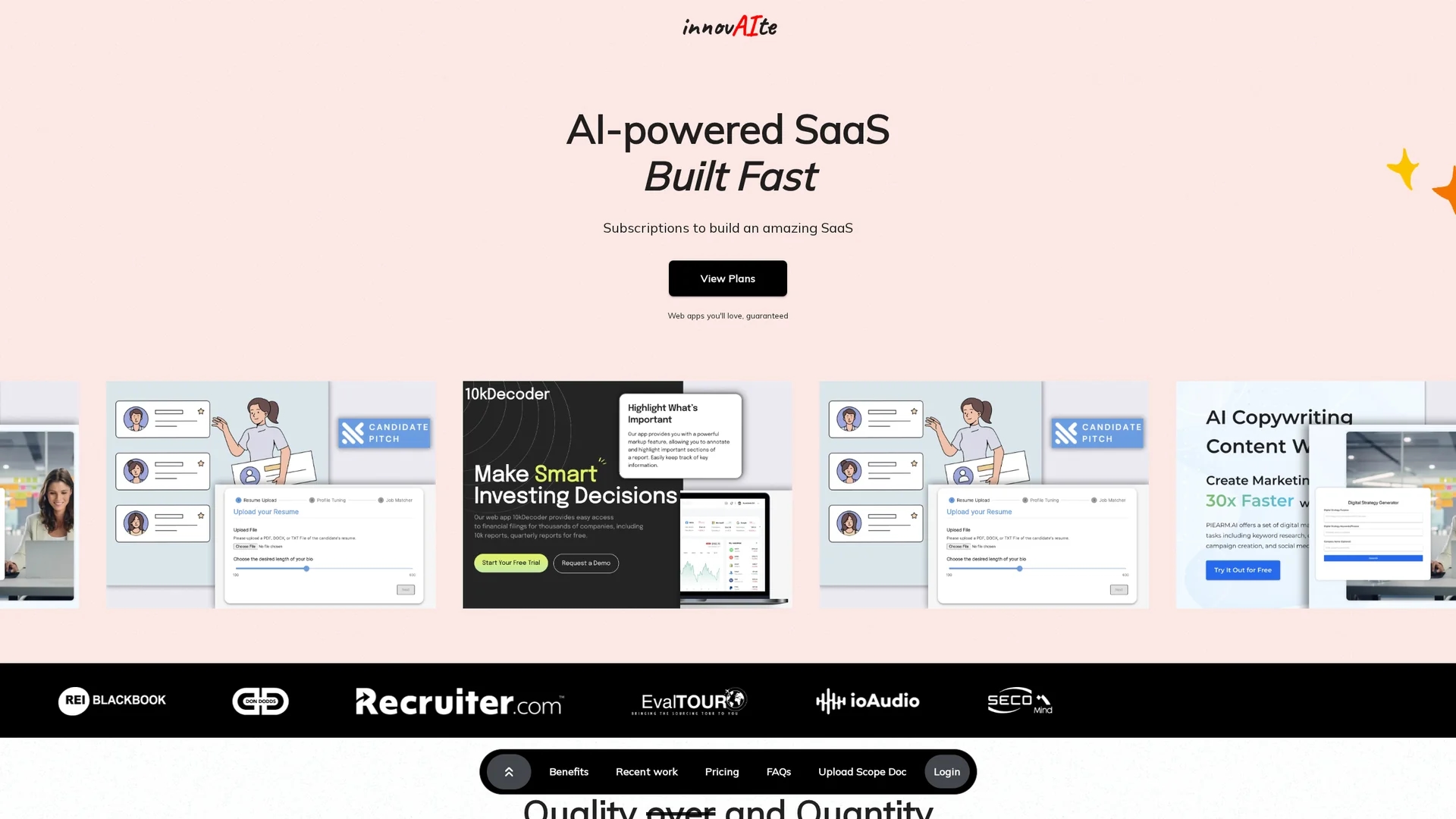 innovaite homepage