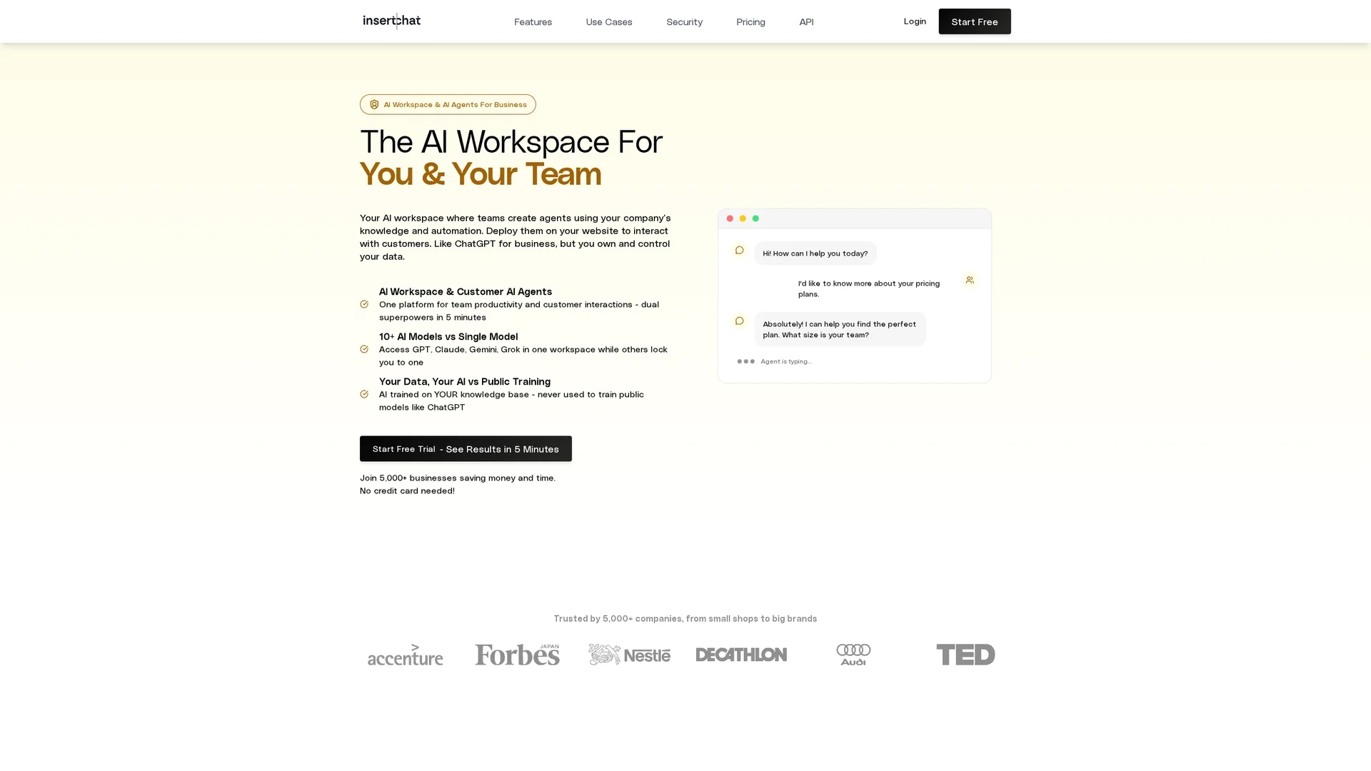 insertchatgpt homepage