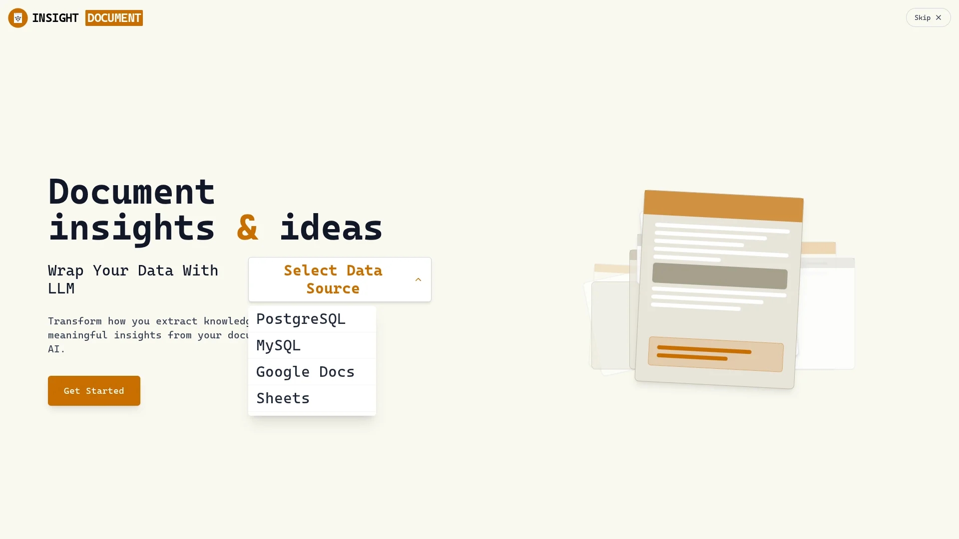 insight-document homepage