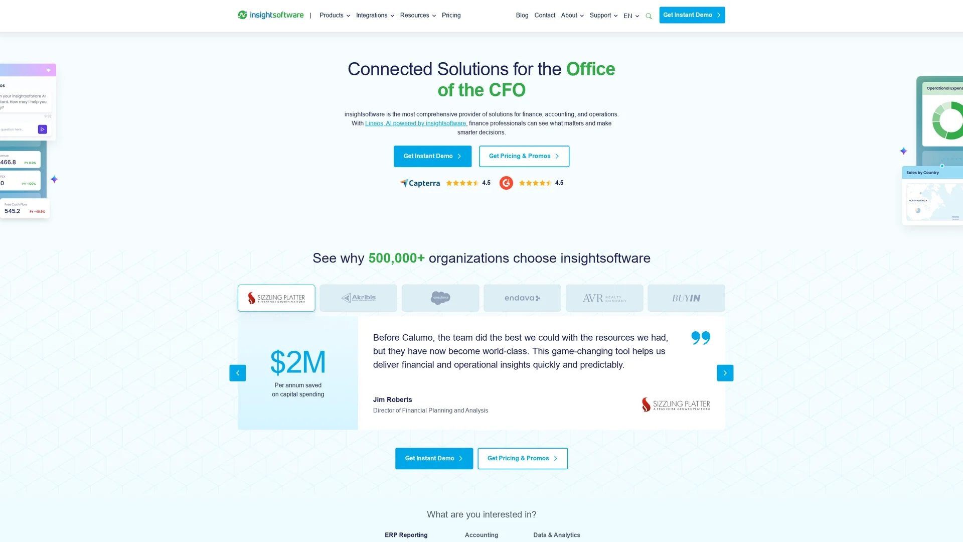 insightsoftware homepage