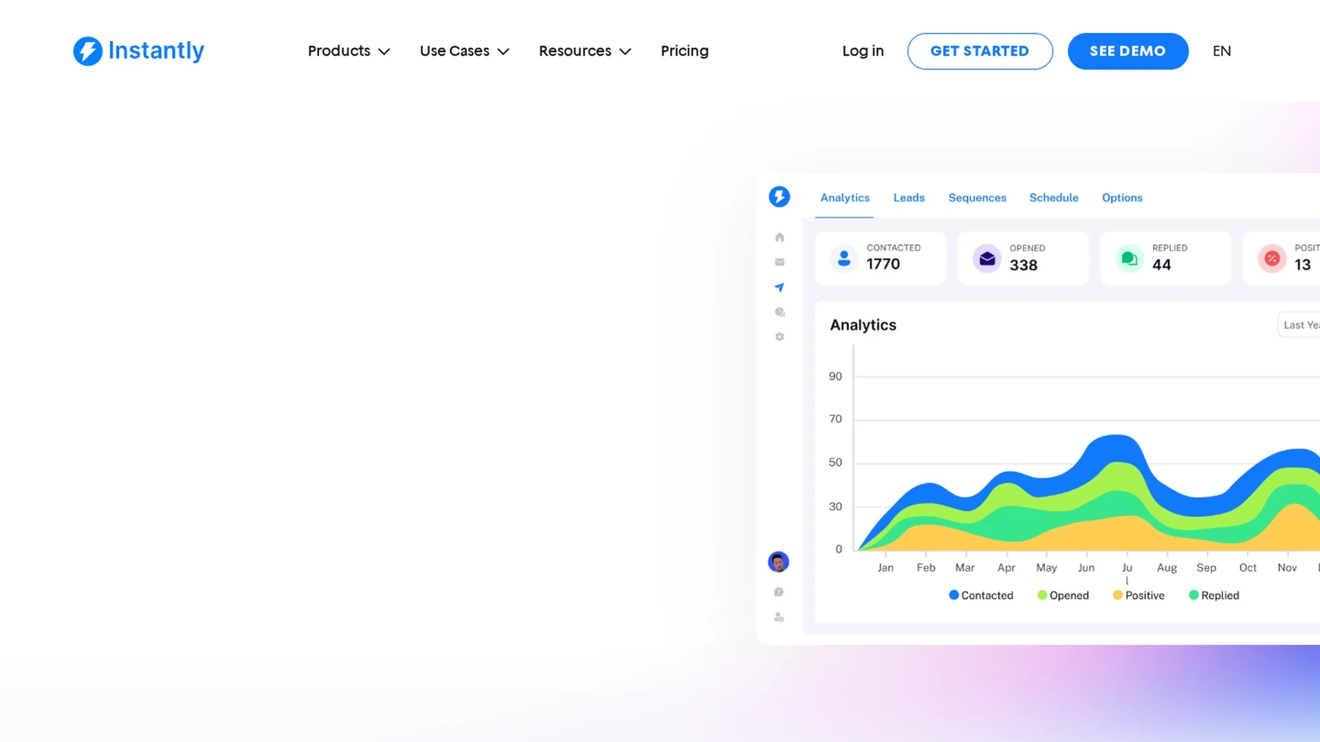 instantly homepage
