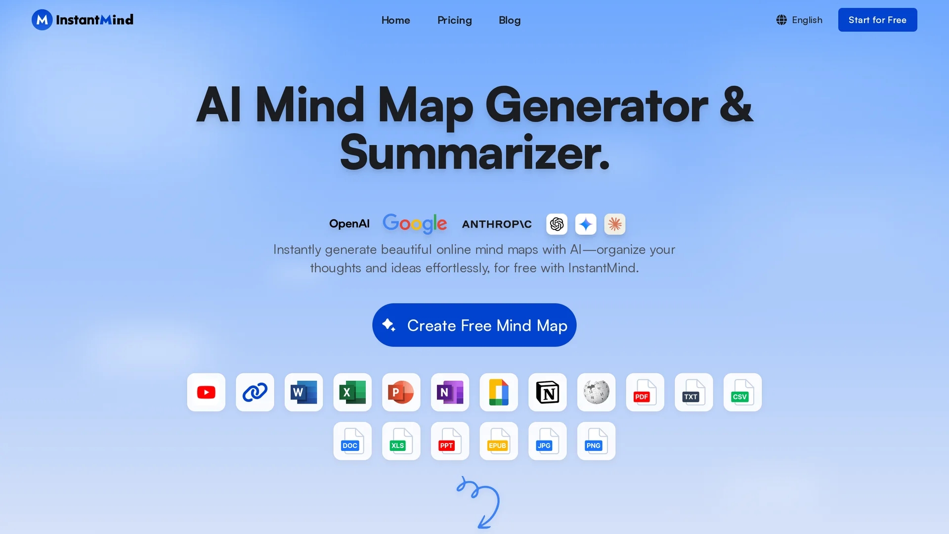 instantmind homepage