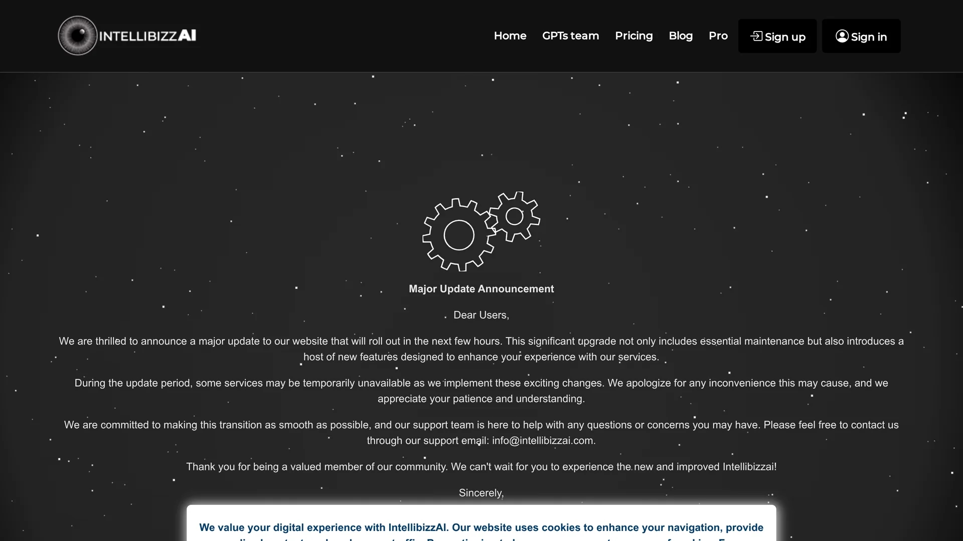 intellibizzai homepage