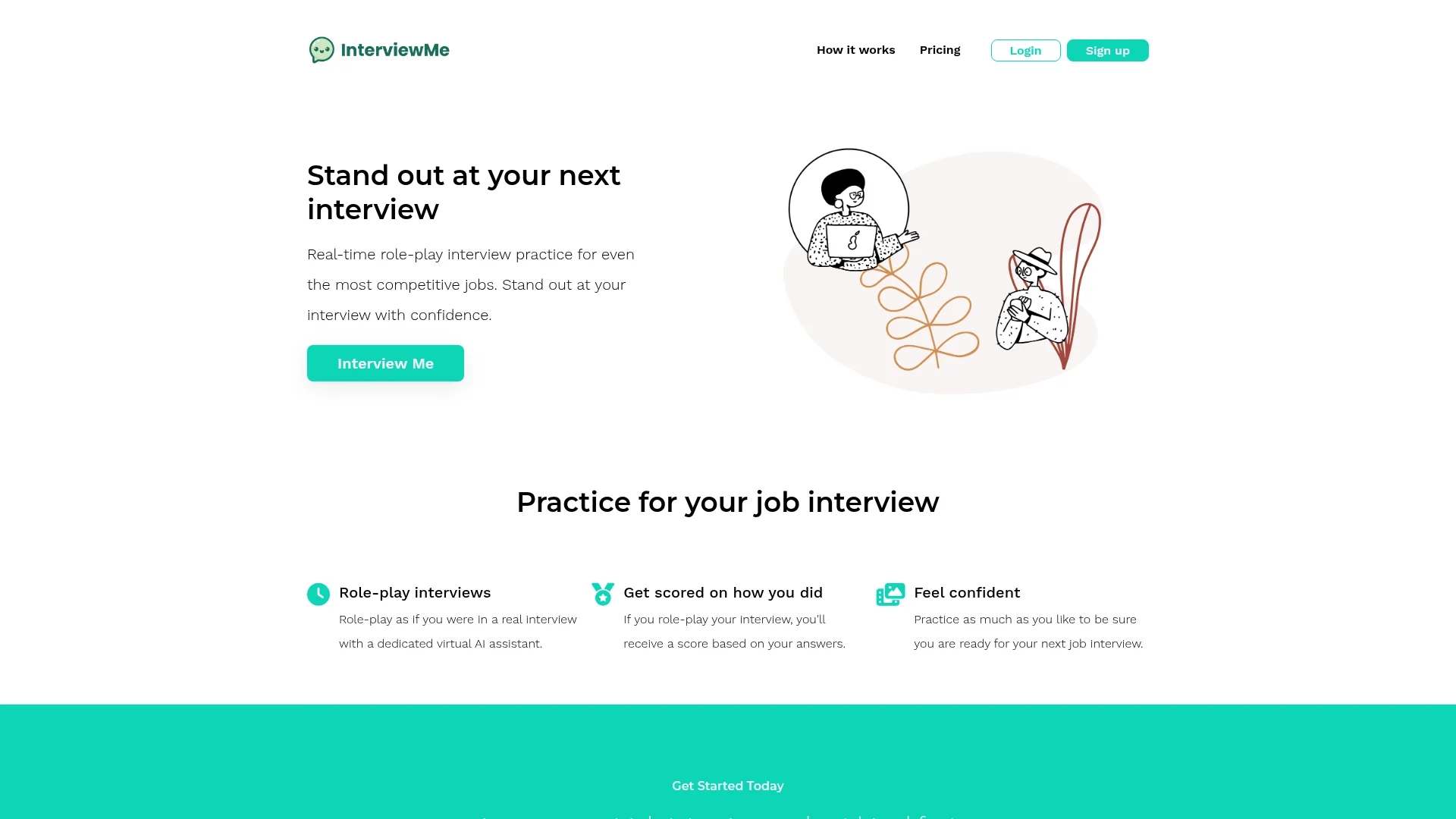 interviewme homepage
