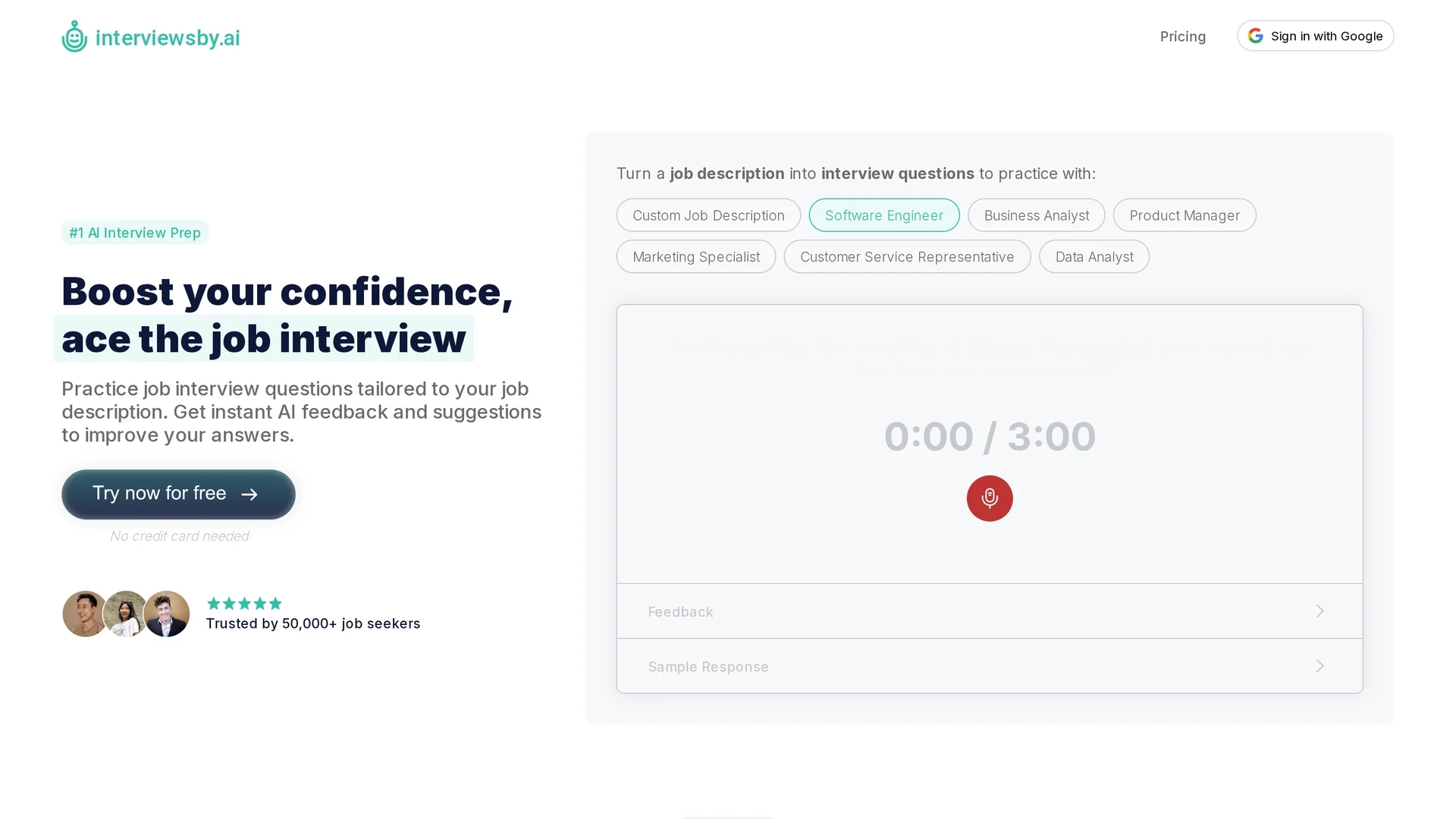 interviews-by-ai homepage