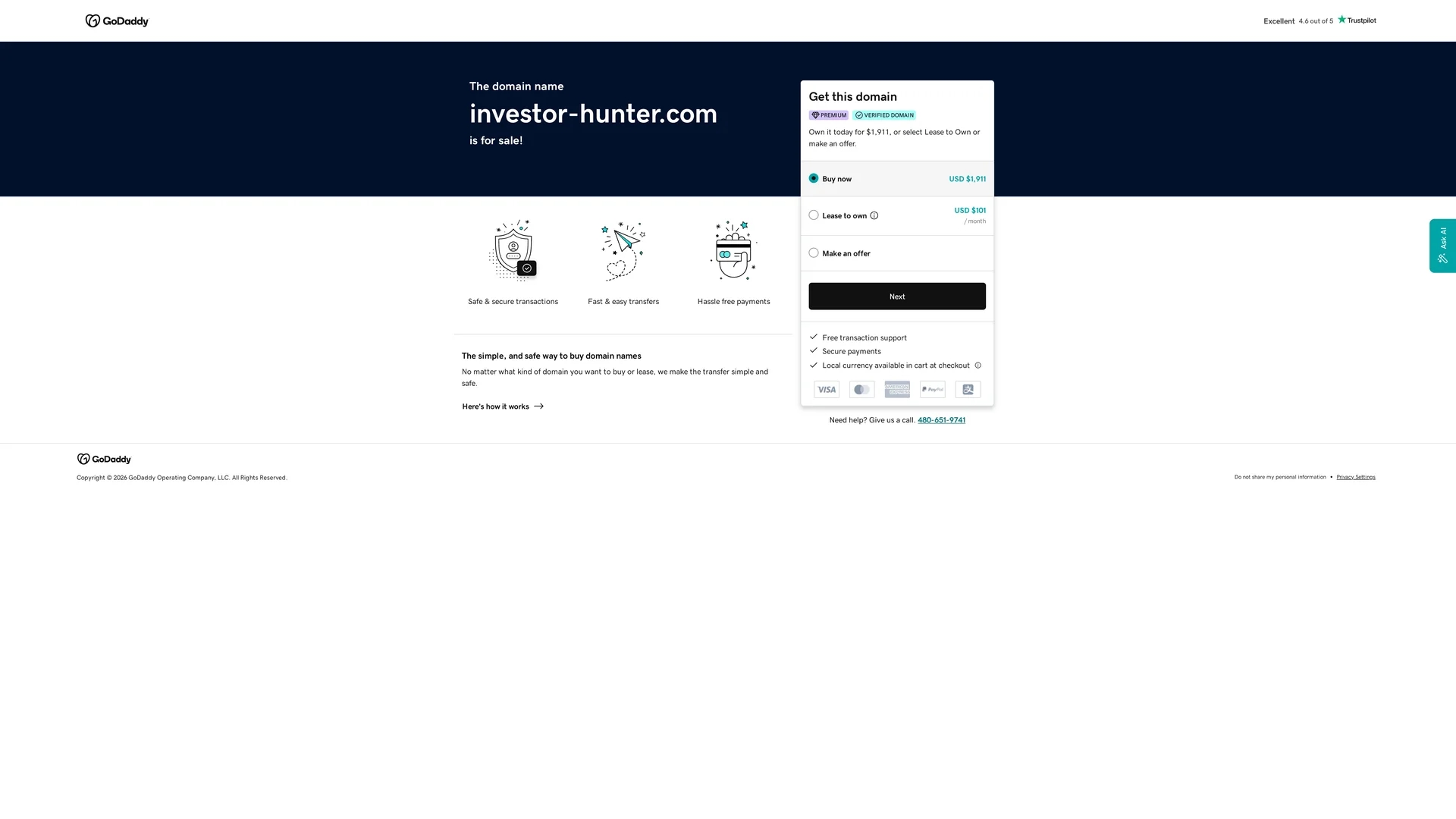 investor-hunter homepage