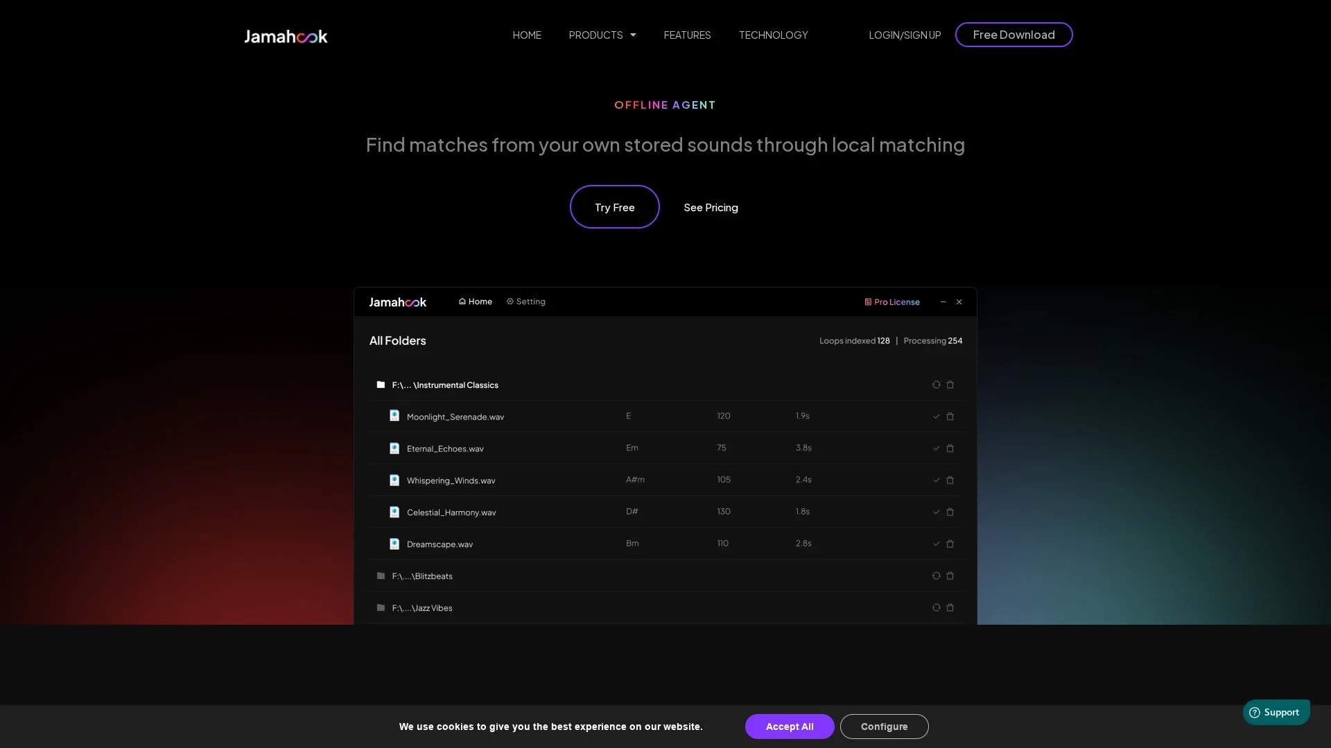 jamahook homepage
