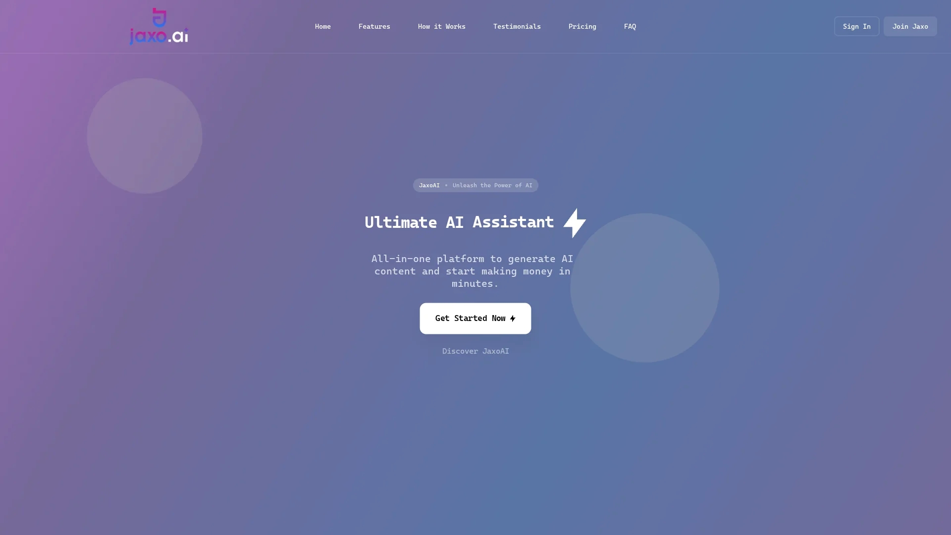 jaxo-ai homepage