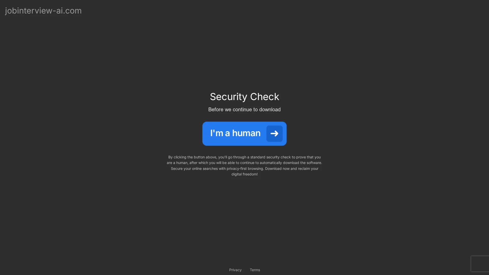 job-interview-ai homepage