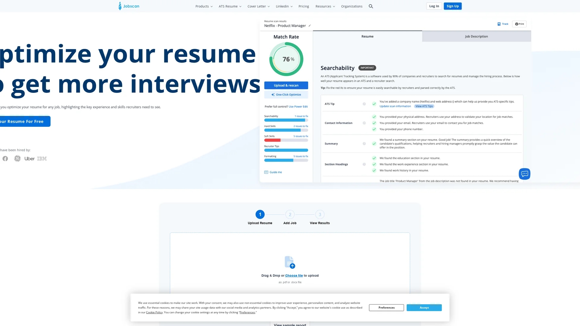 jobscan homepage