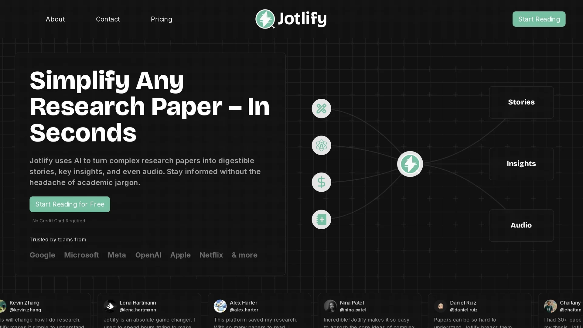 jotlify homepage