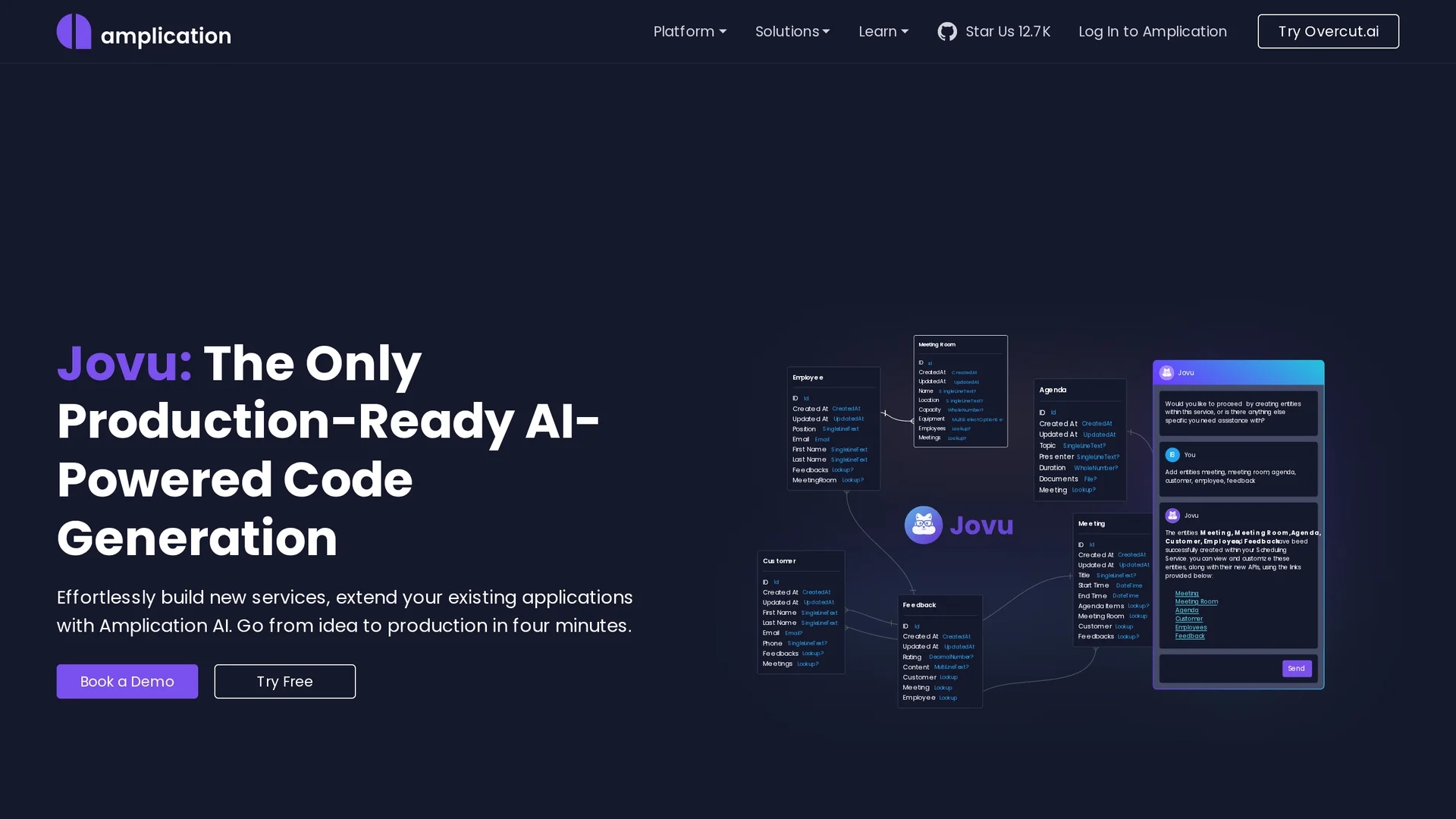 jovu-by-amplication homepage