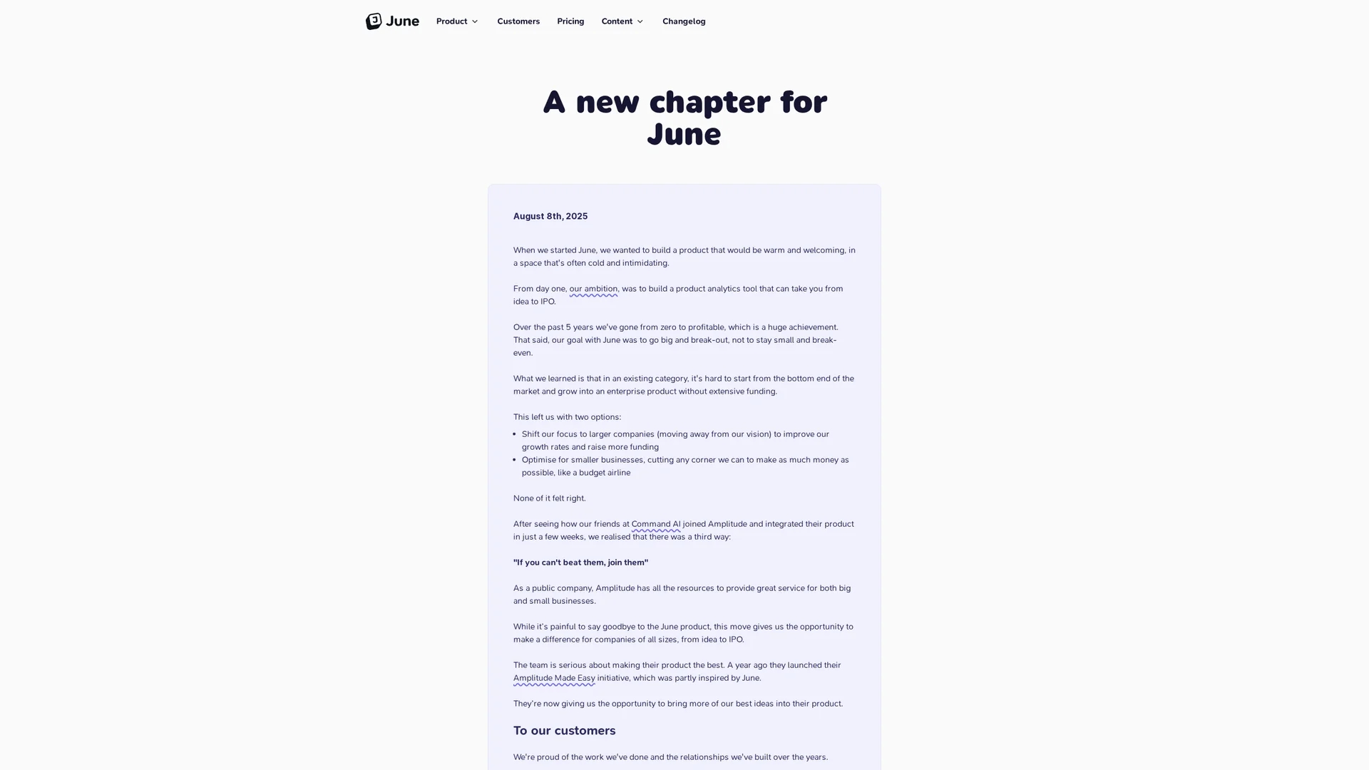 june-ai homepage