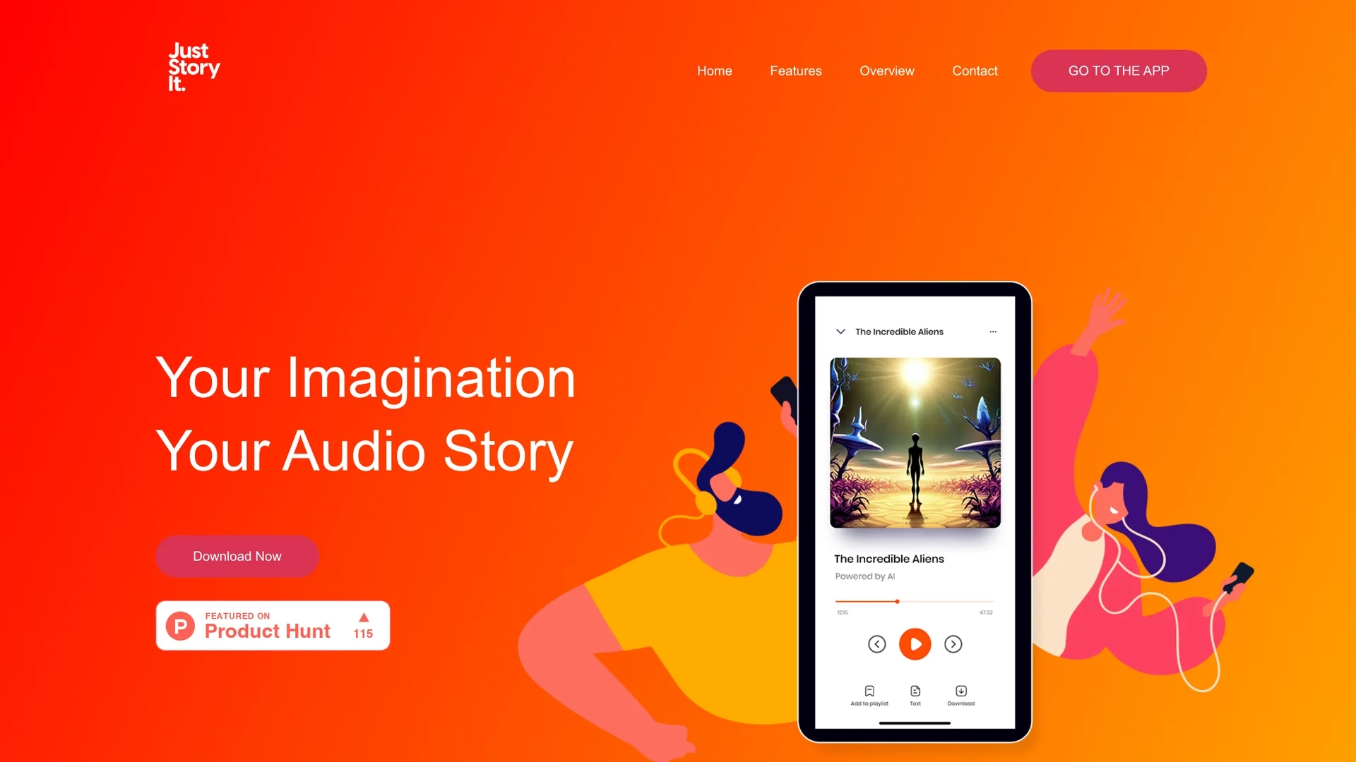 just-story-it homepage