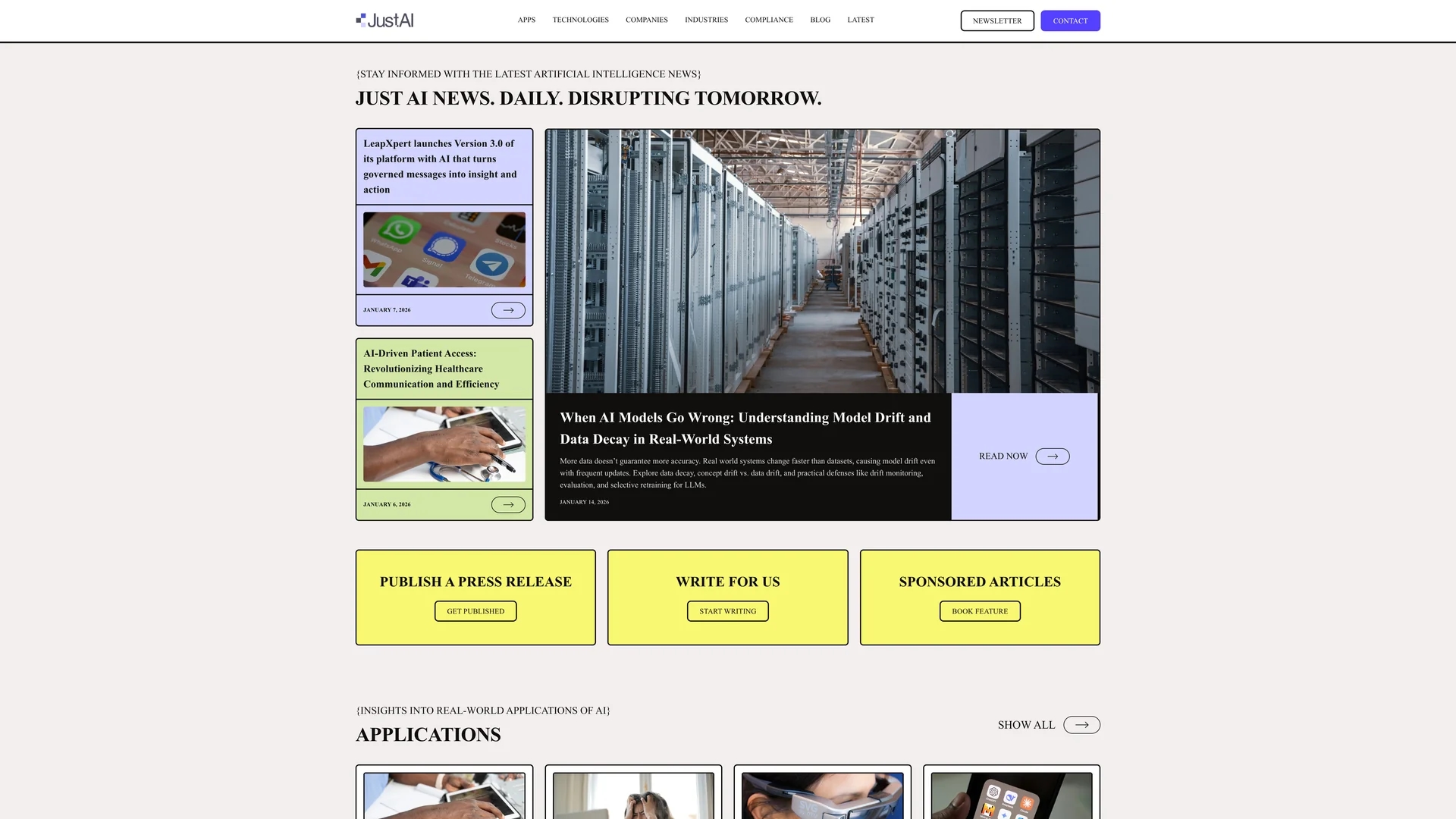 justainews homepage