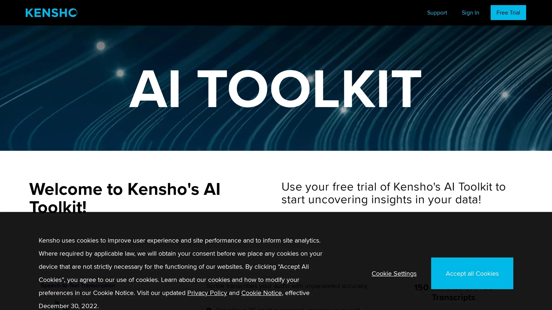 kensho-scribe-transcription homepage