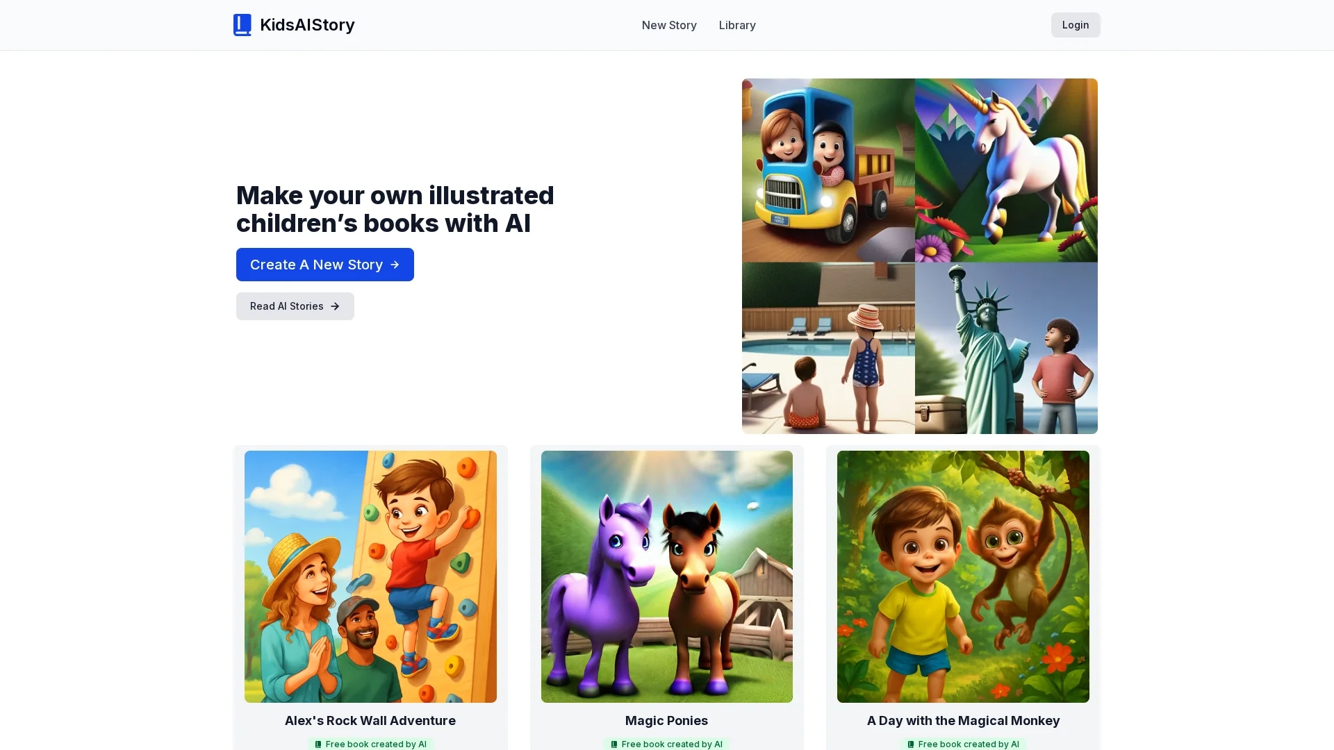 kidsaistory homepage