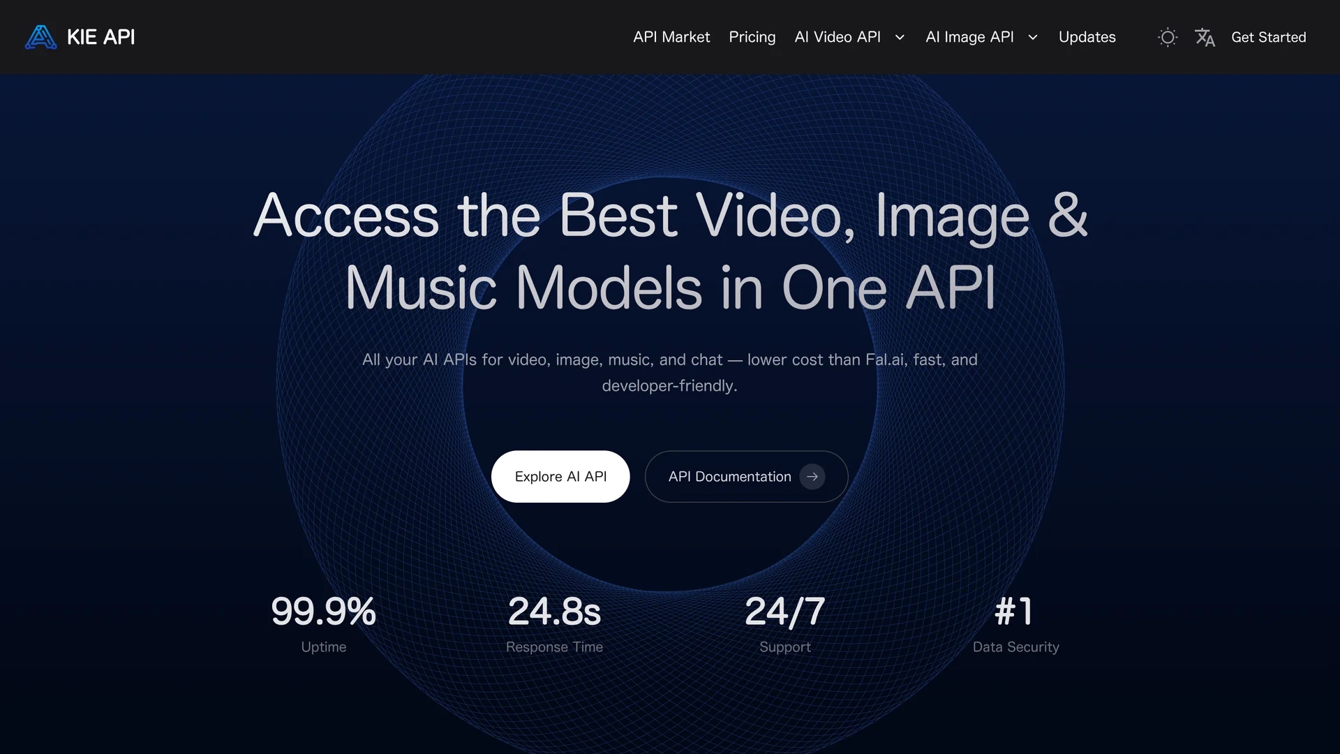 kie.ai homepage