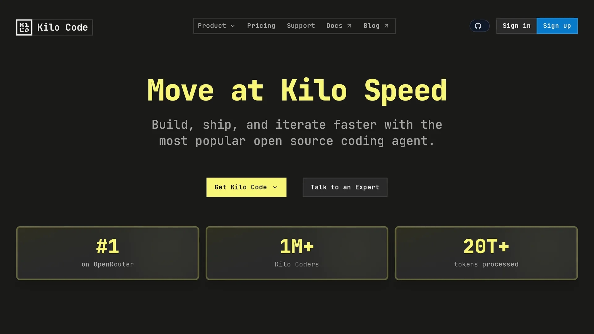 kilocode-ai homepage