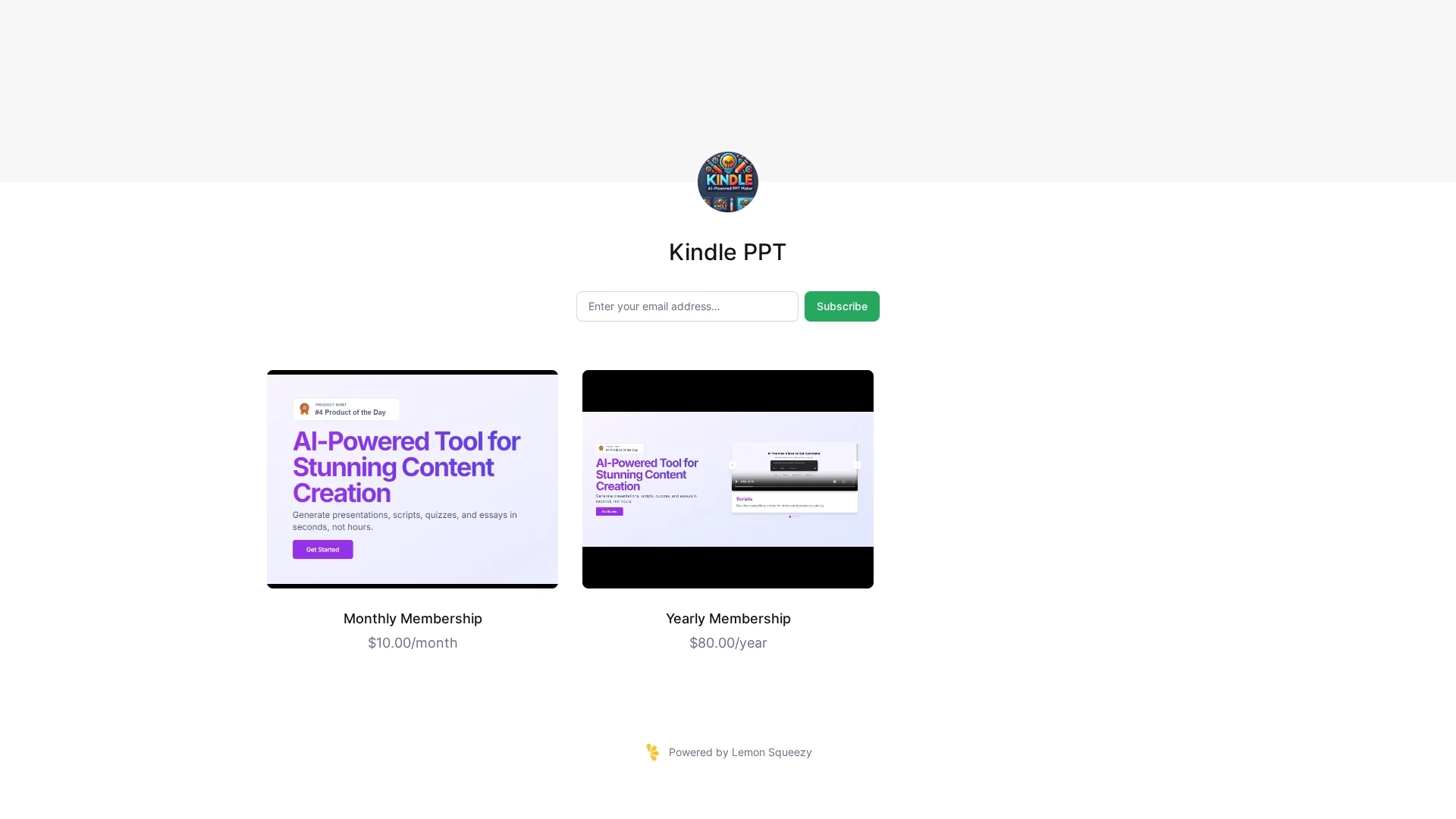 kindleppt homepage