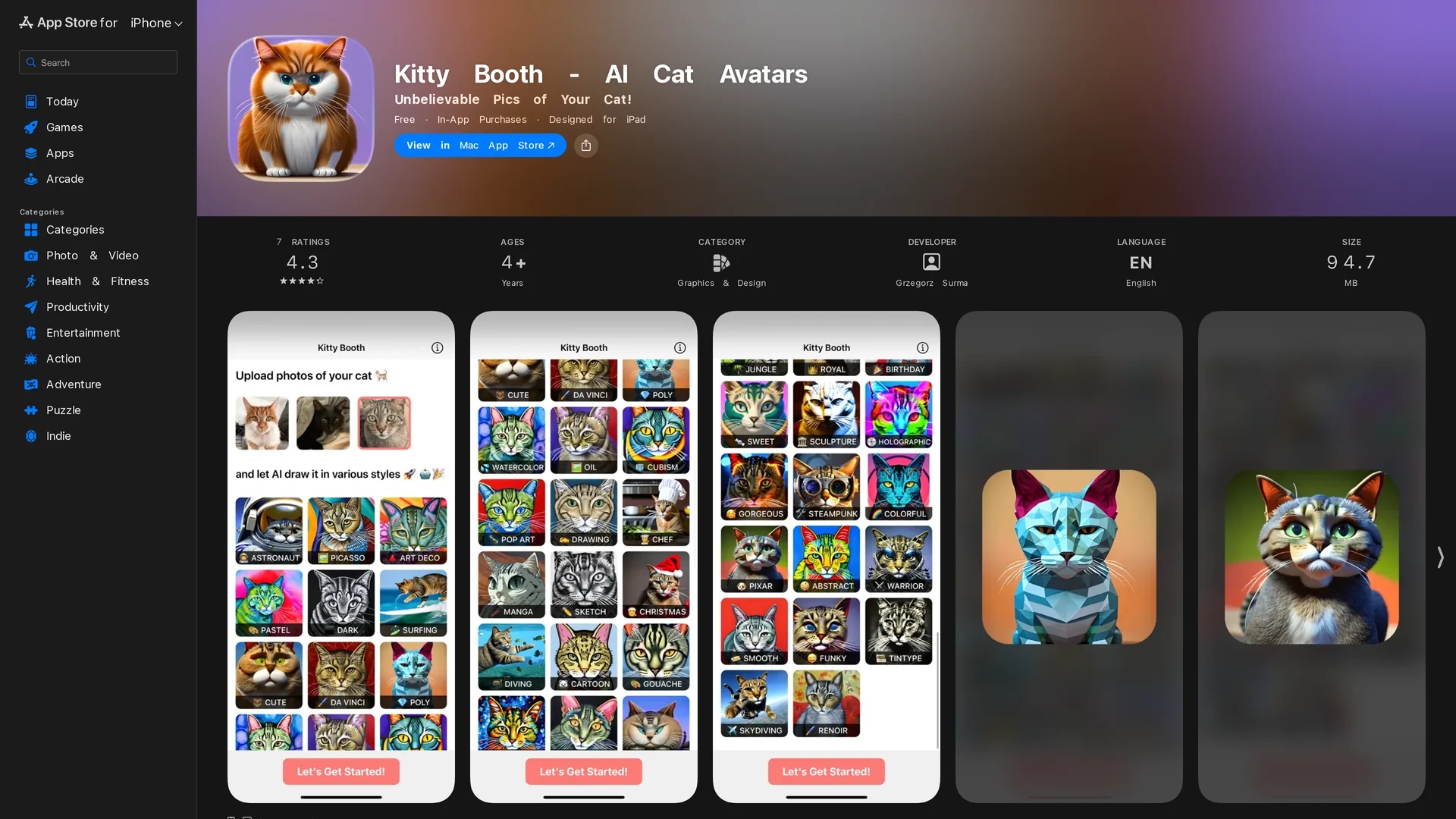 kitty-booth-ai-cat-avatars homepage