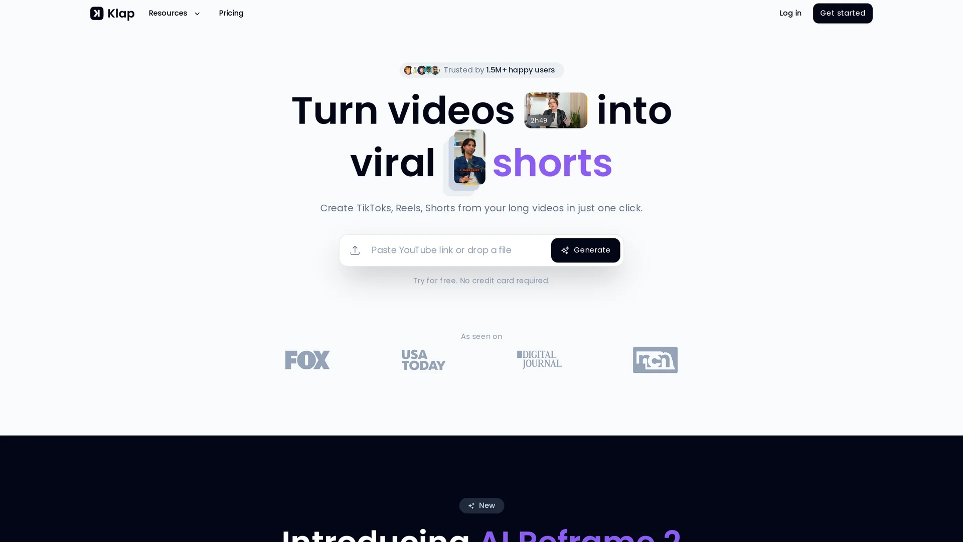 klap homepage