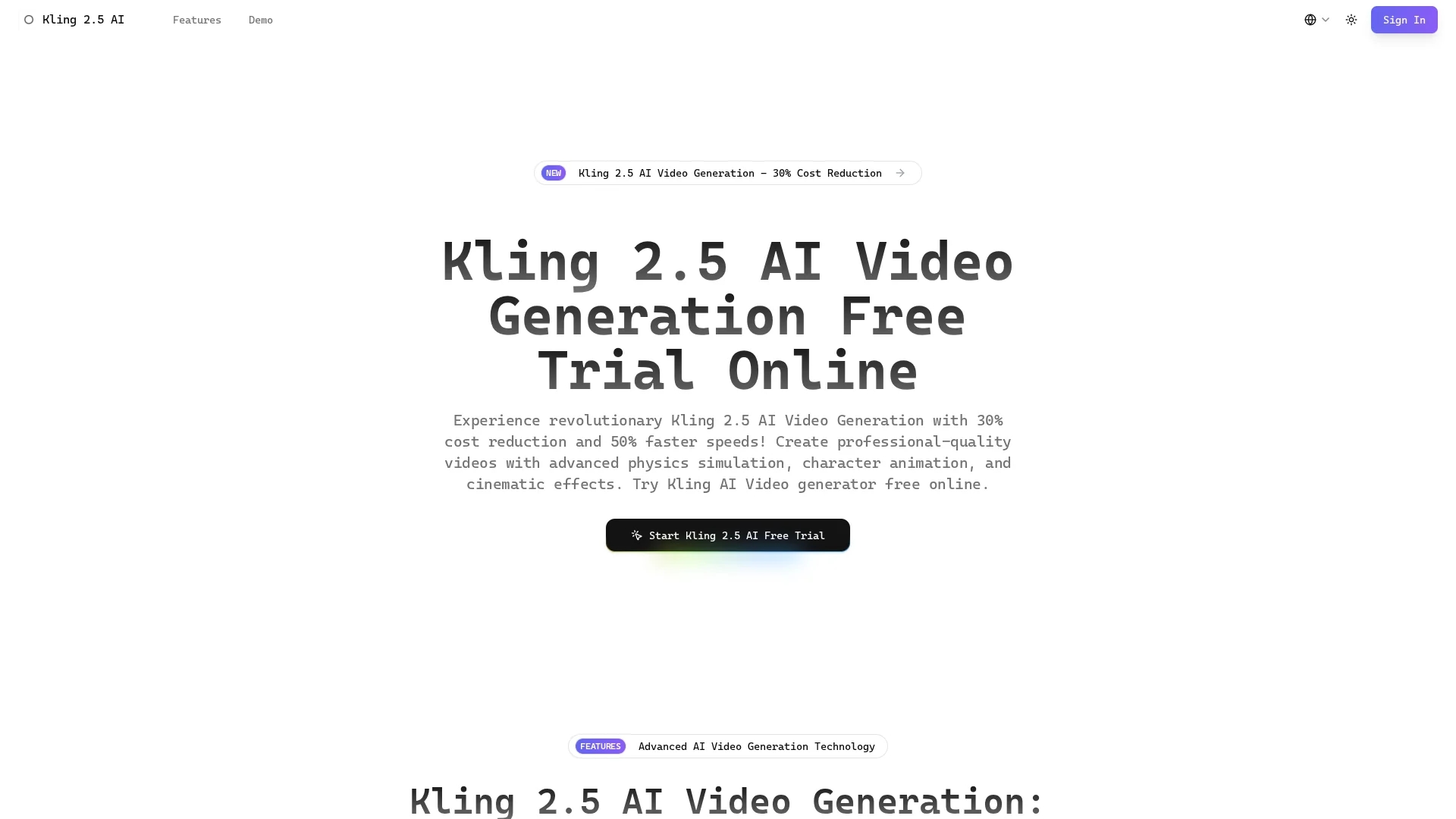 kling-2-5 homepage