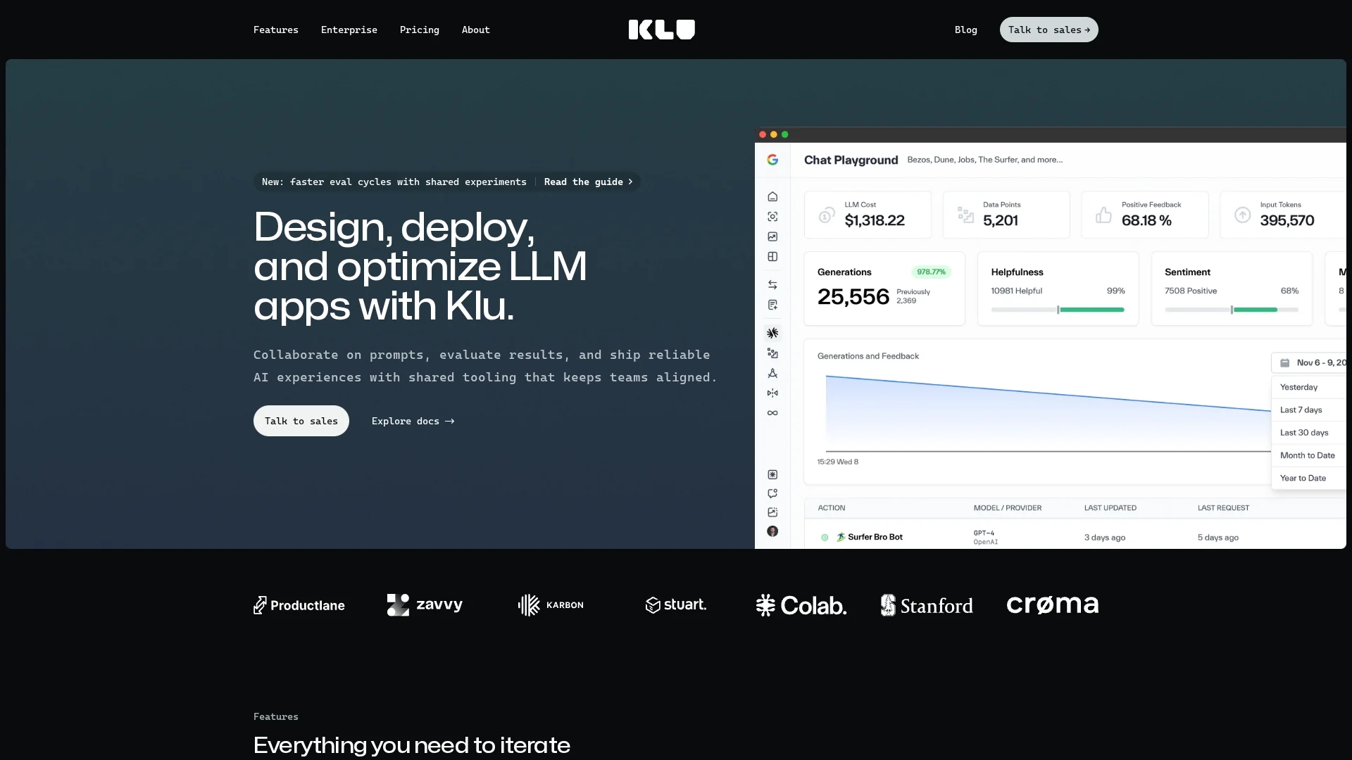 klu-ai-public-beta homepage