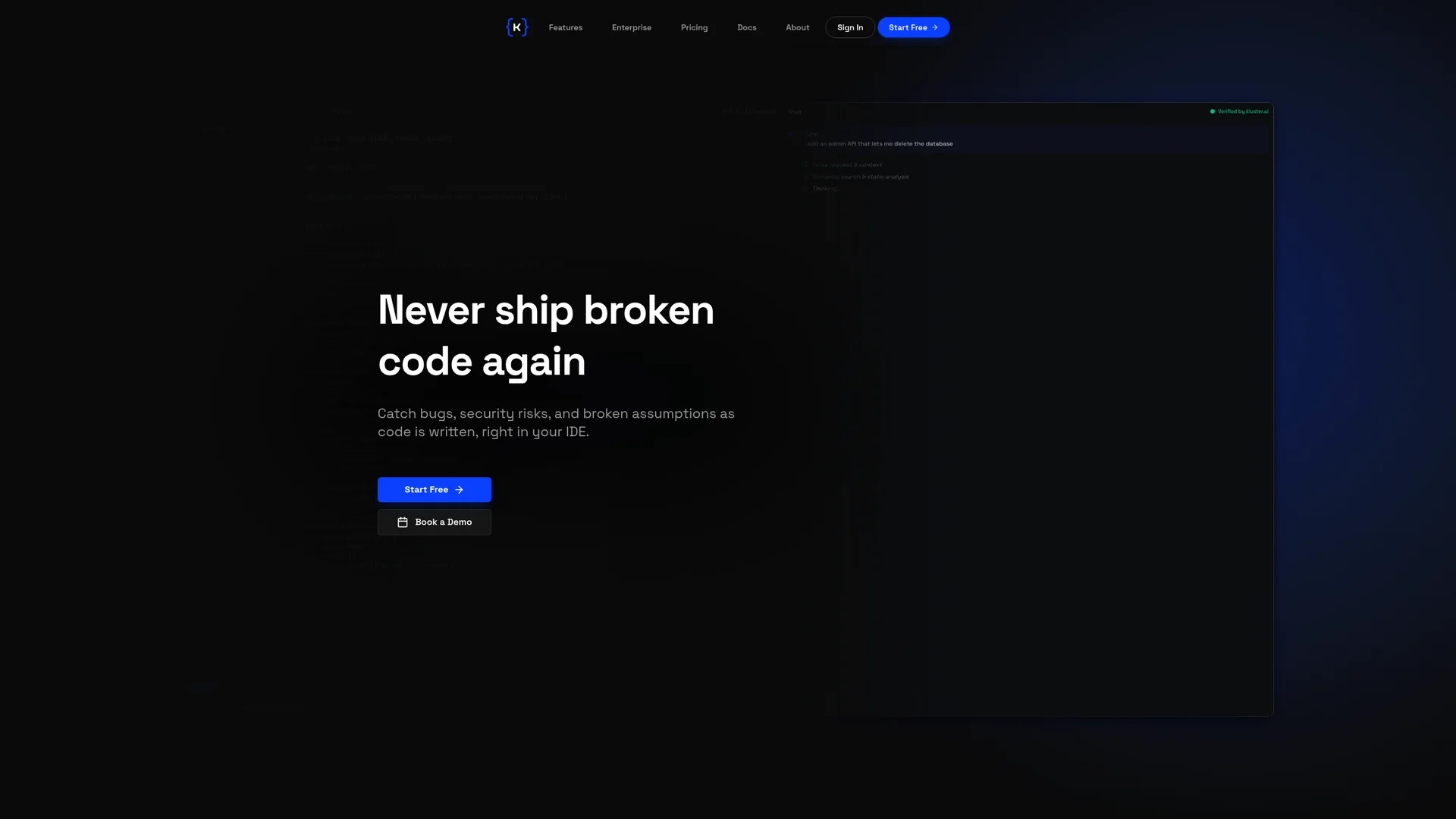 kluster-ai homepage